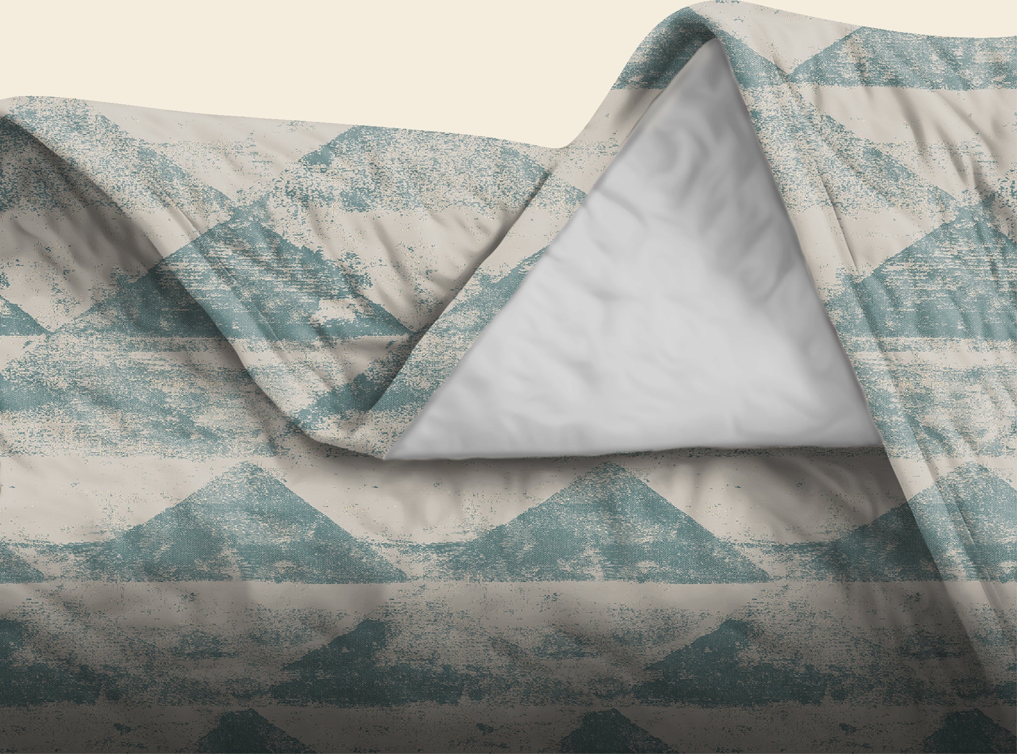 Mystique Duck-Egg Bedsheet for Double Bed with 2 PillowCovers King Size (104" X 90")