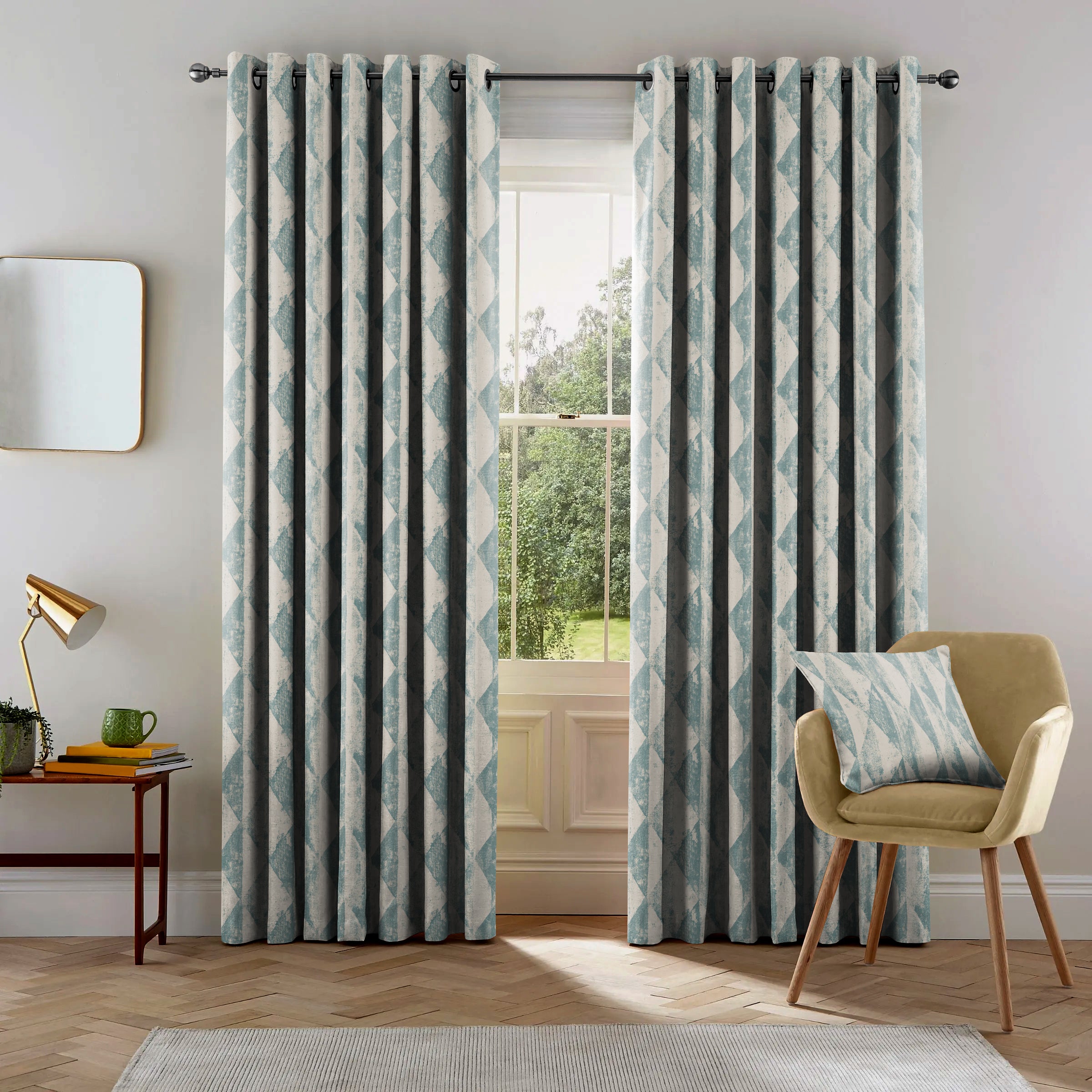 Mystique Duck Egg Blackout Curtain