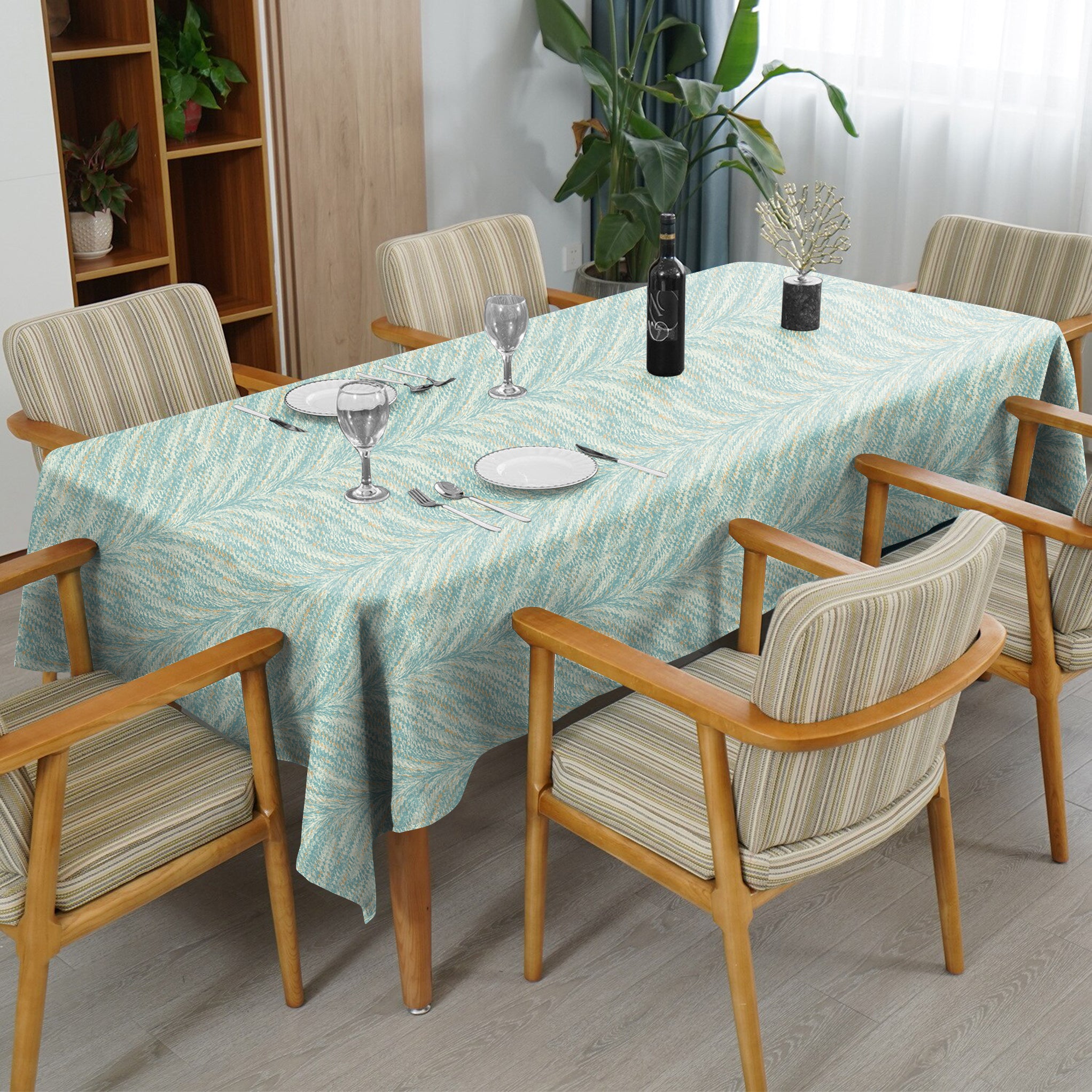 Luxor Duck Egg 6 Seater Table Cloth