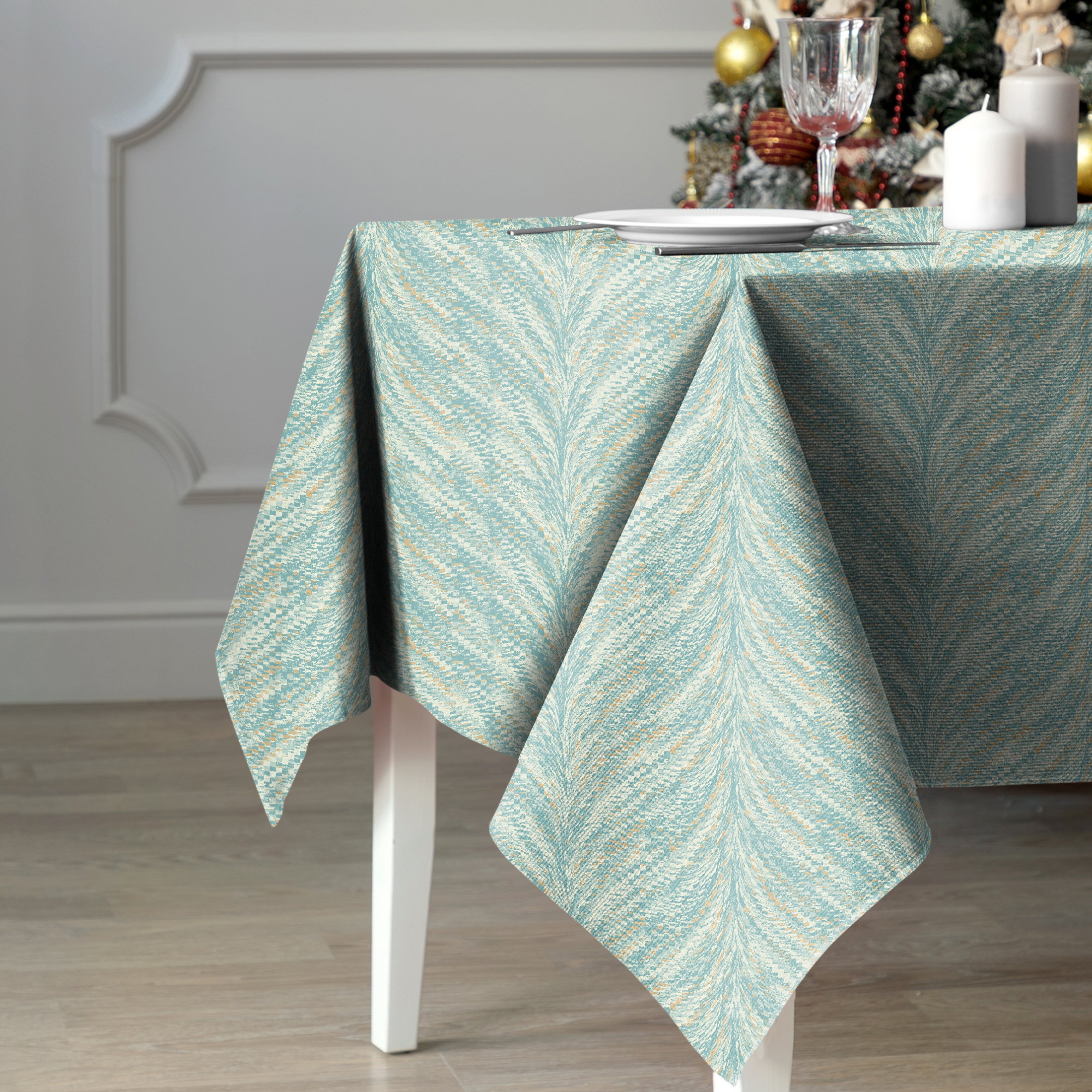 Luxor Duck Egg 6 Seater Table Cloth
