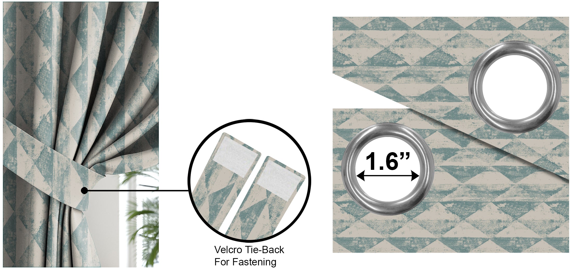 Mystique Duck Egg Blackout Curtains