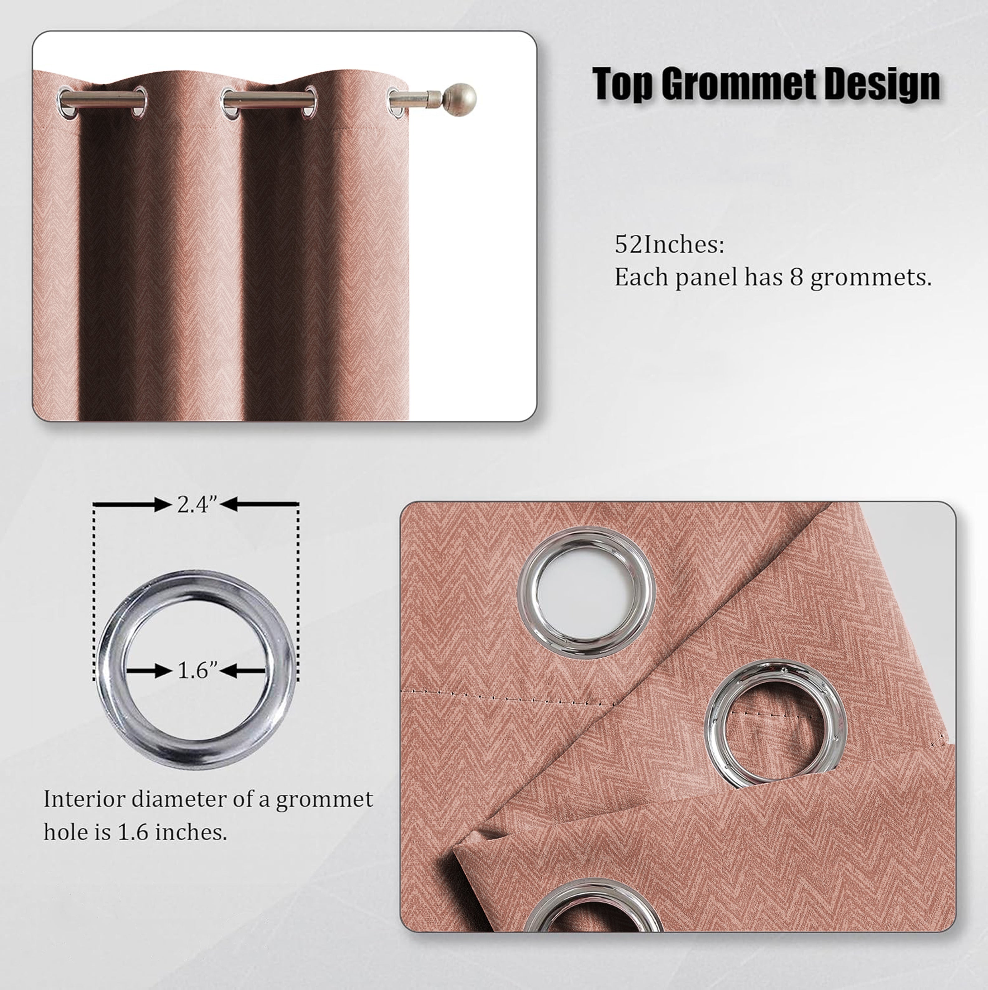 SONORA CLAY PRINTED BLACKOUT CURTAIN