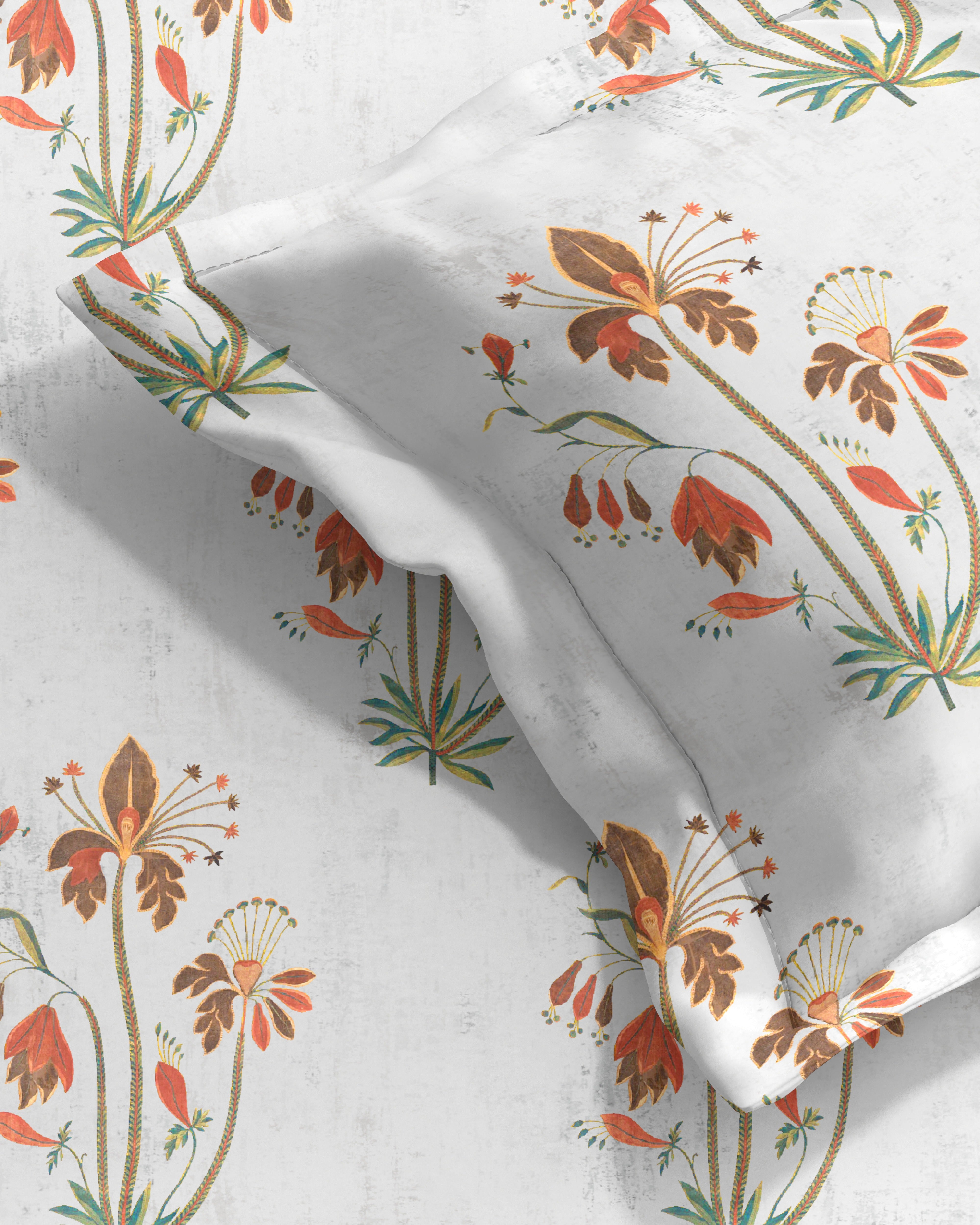 VERONA GREY BEDSHEET WITH PILLOWCOVER