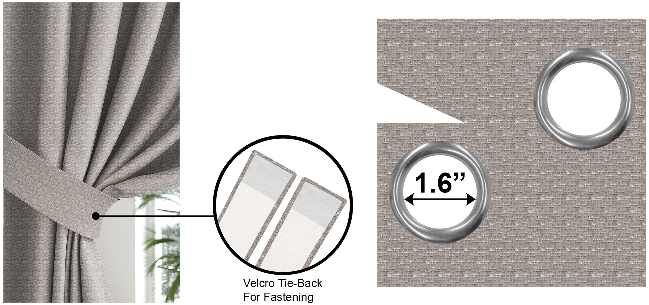 MALAGA COFFEE BLACKOUT CURTAINS