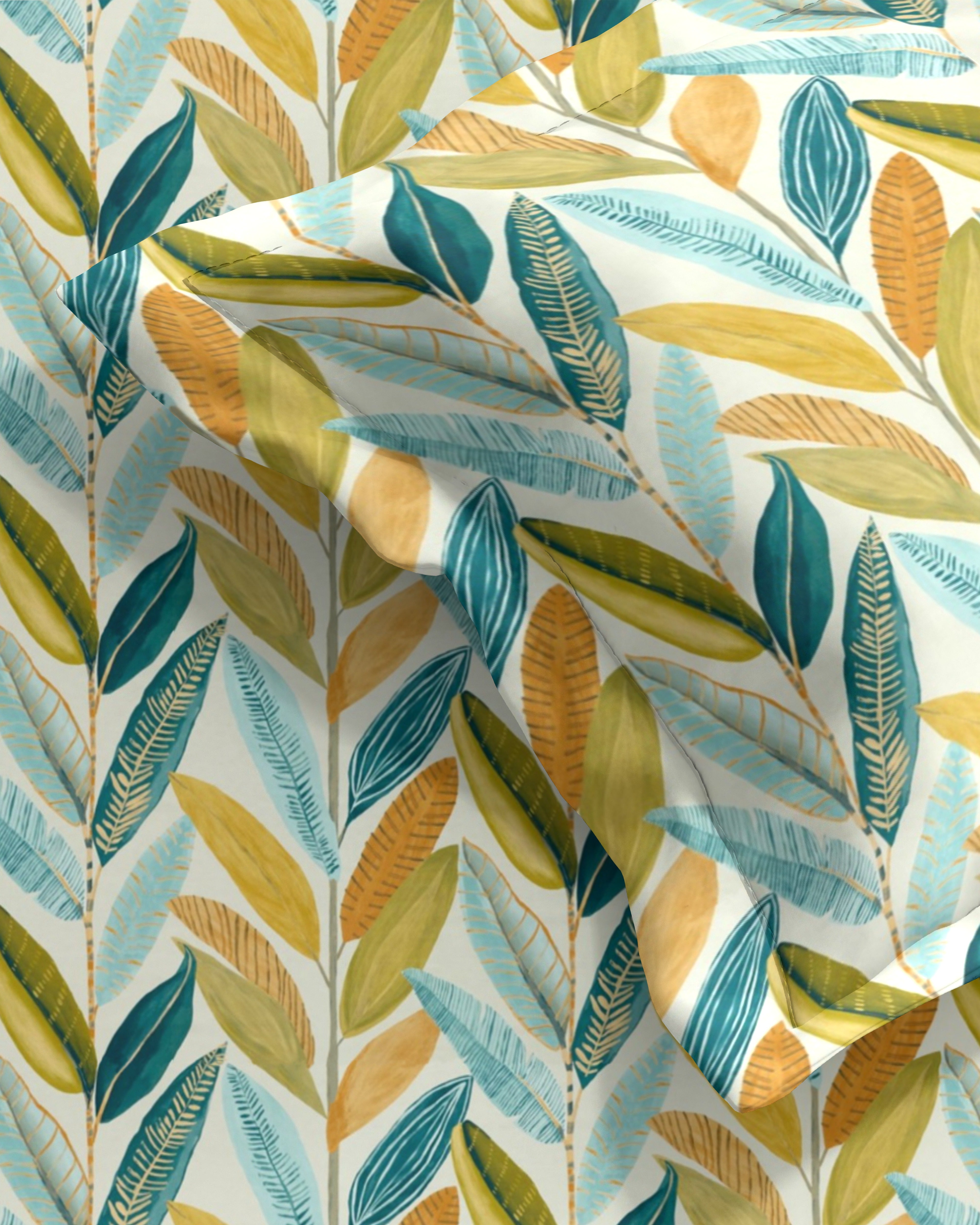 MANDALAY GREEN BEDSHEET WITH PILLOWCOVER