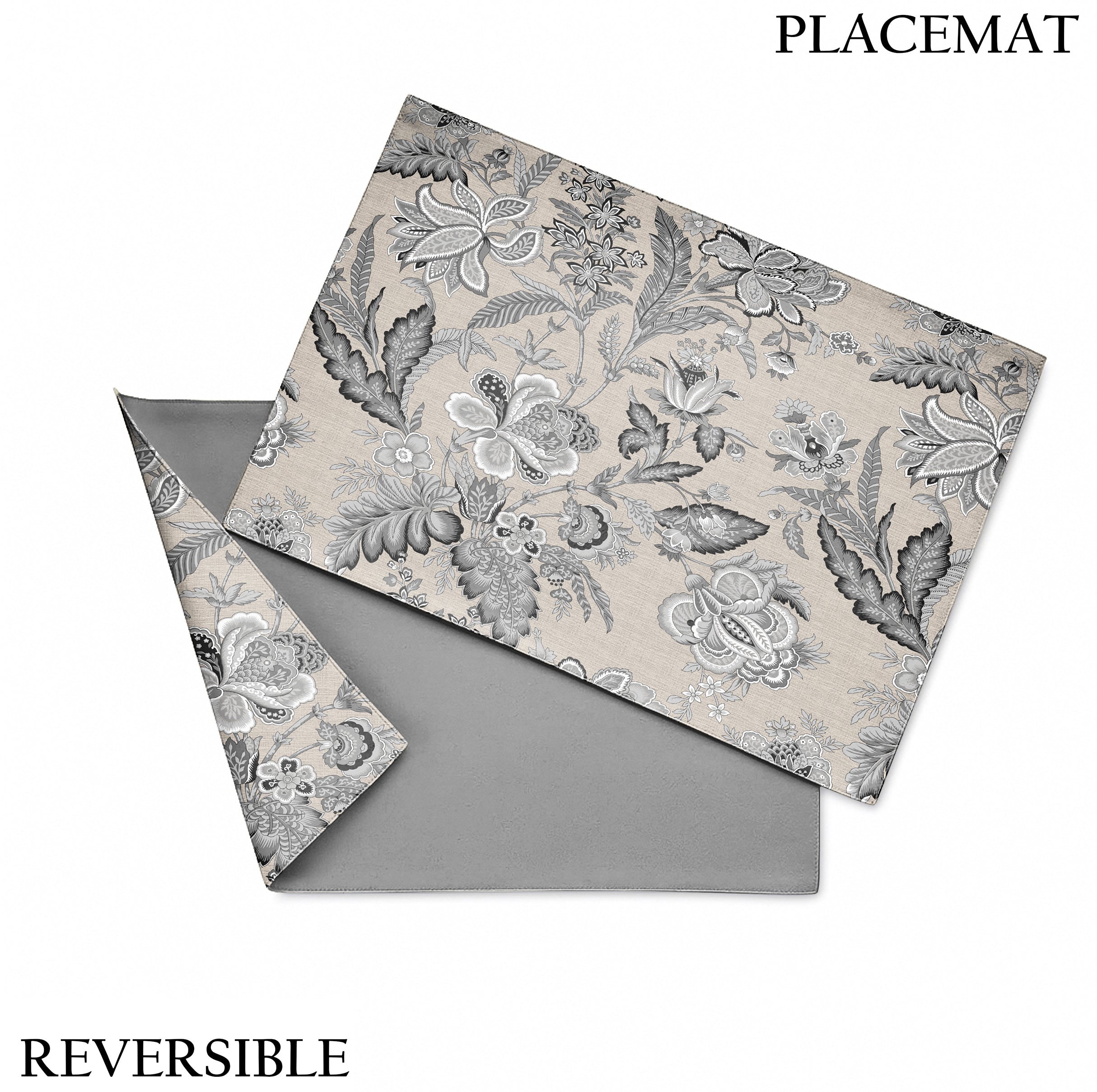 CALVIA GREY REVERSIBLE PLACEMATS