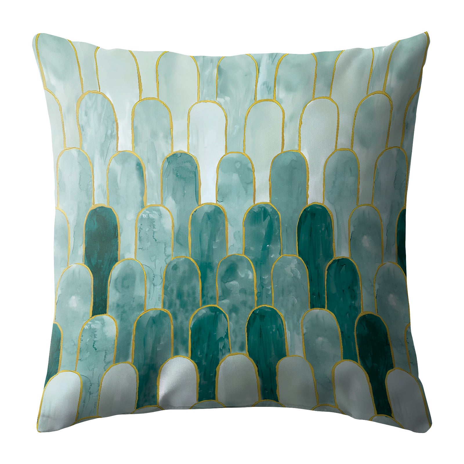 NICOBAR GREEN (16X16 INCH) DIGITAL PRINTED CUSHION COVER