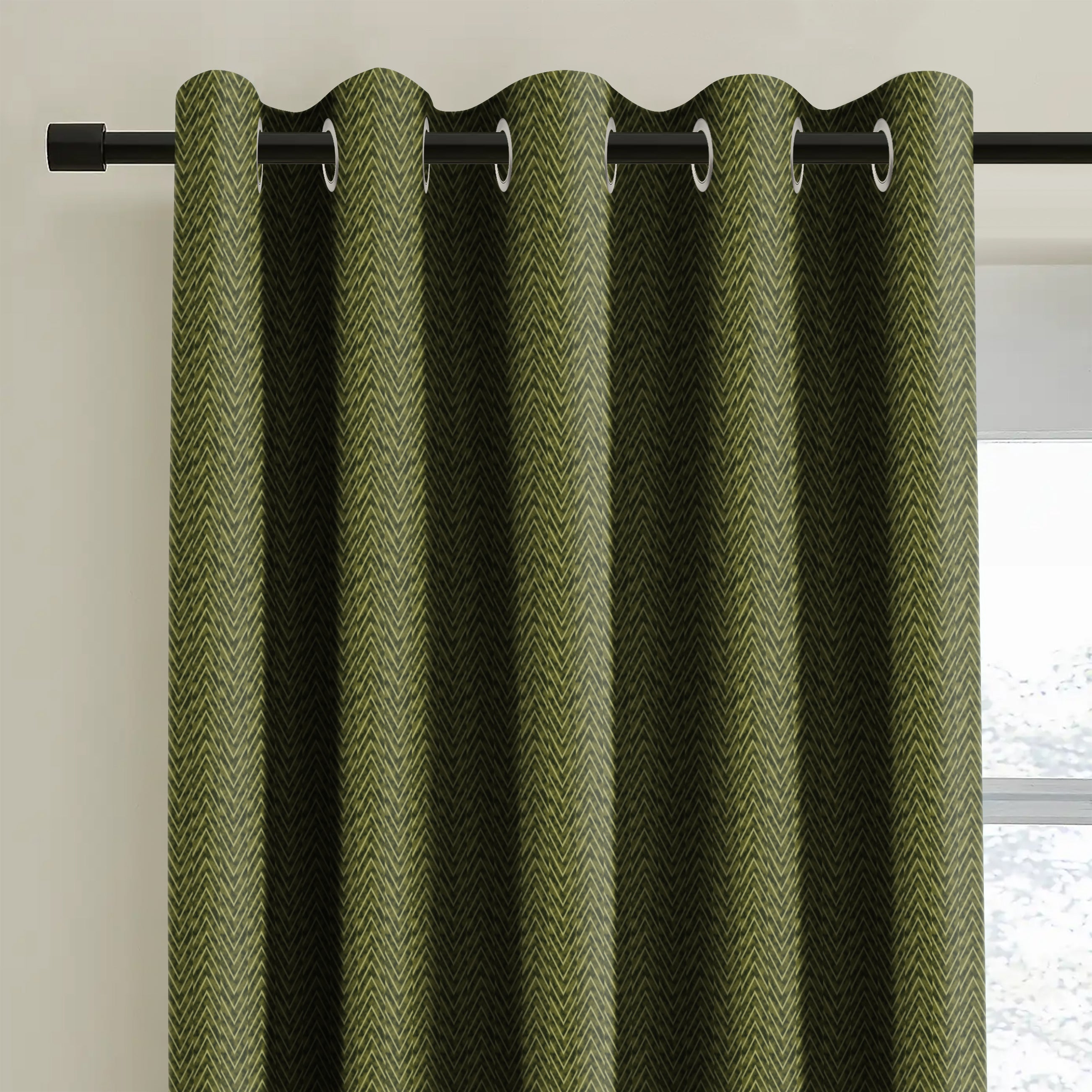 KASBAH GREEN BLACKOUT CURTAIN