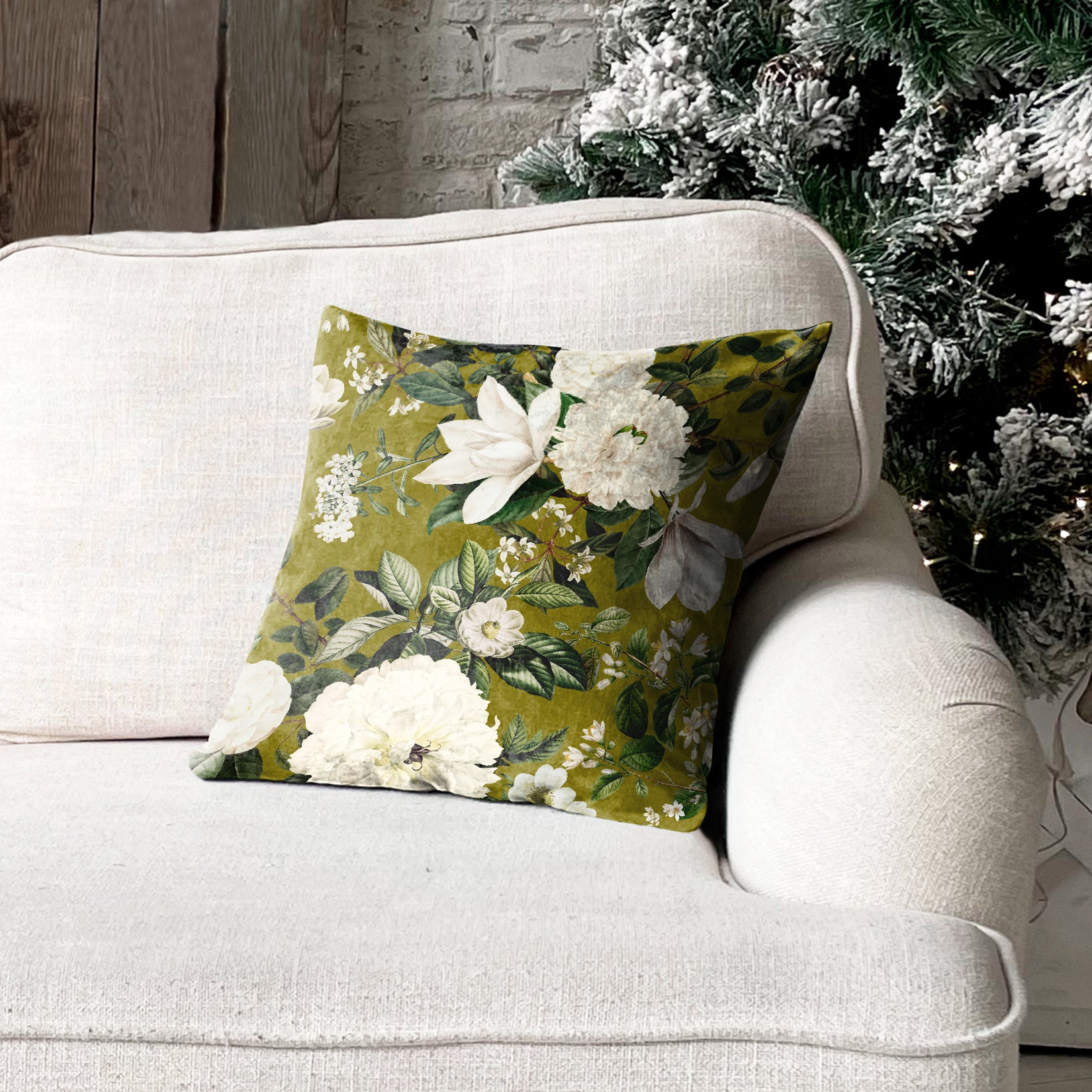 WENDY GREEN (16X16 INCH) DIGITAL PRINTED CUSHION COVER