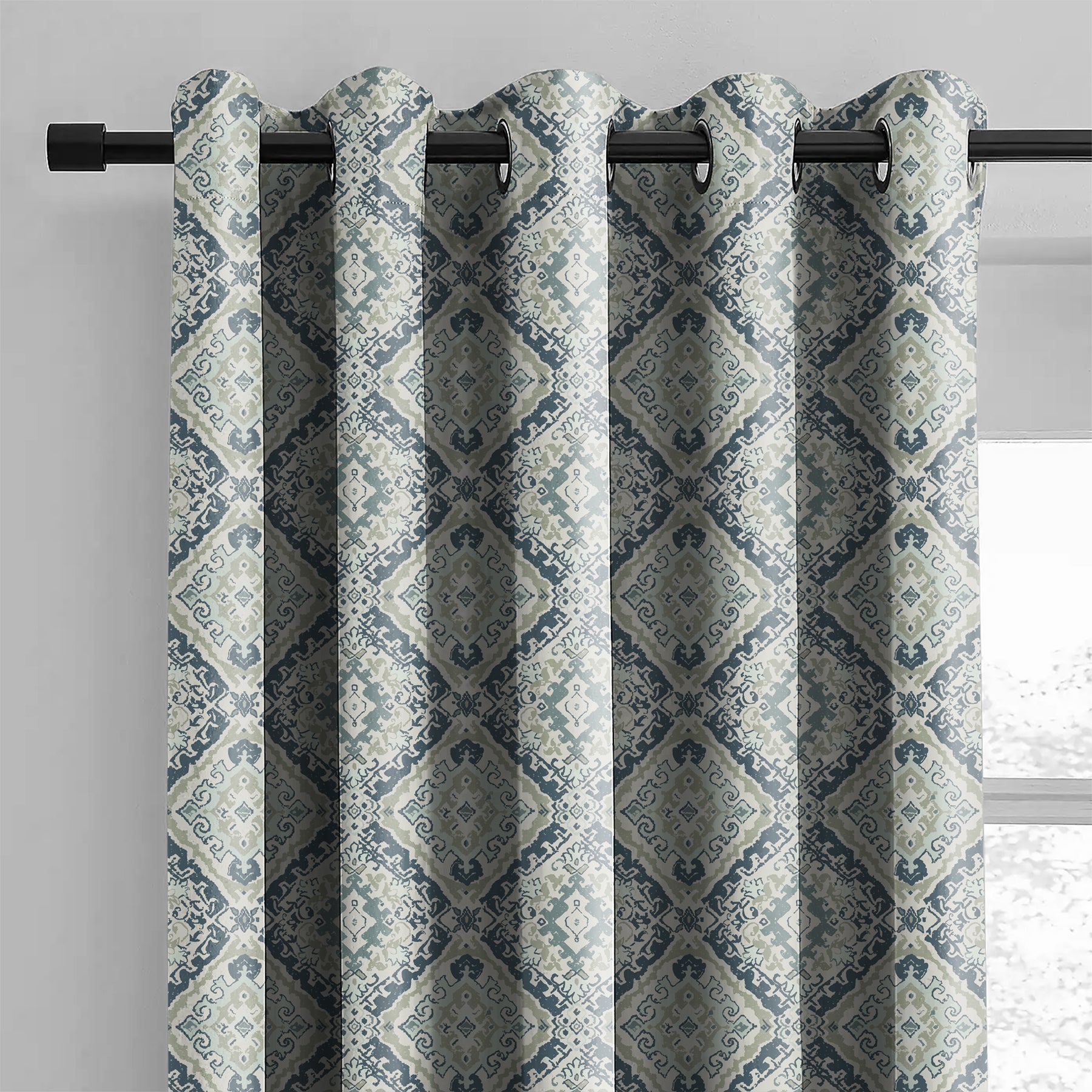 MOROCO INDIGO BLACKOUT CURTAIN