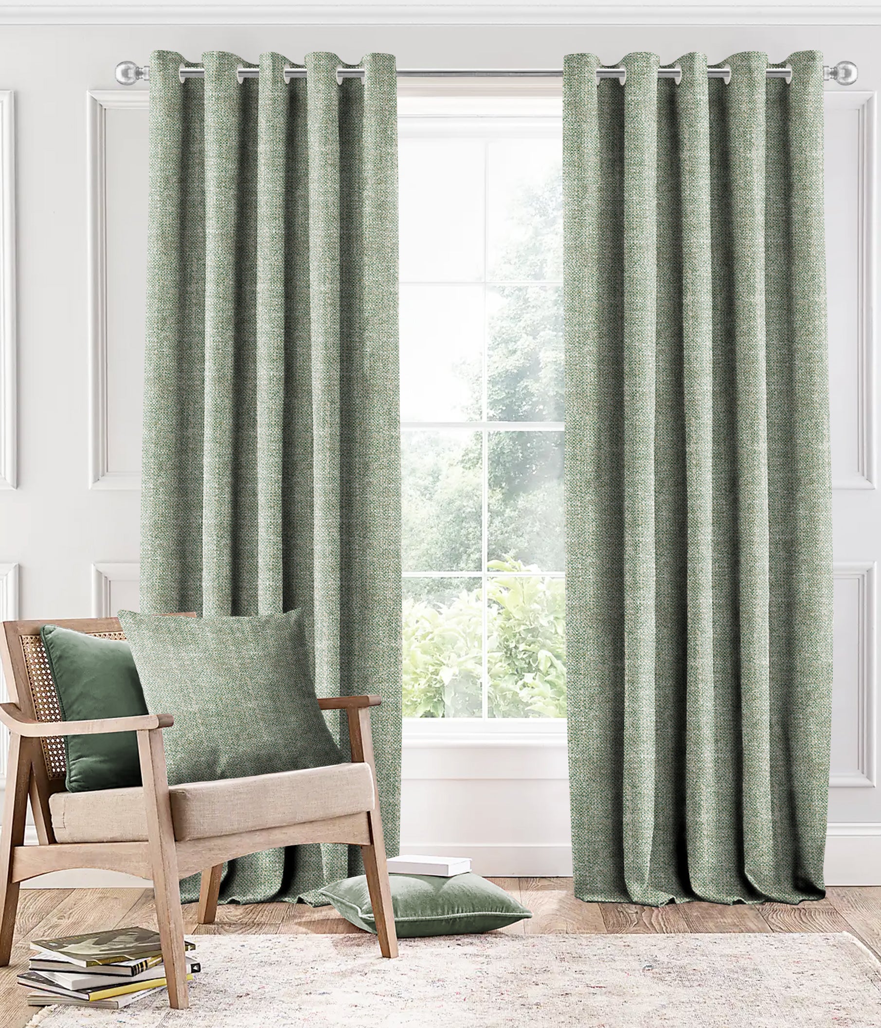 LINEA L-GREEN BLACKOUT CURTAINS