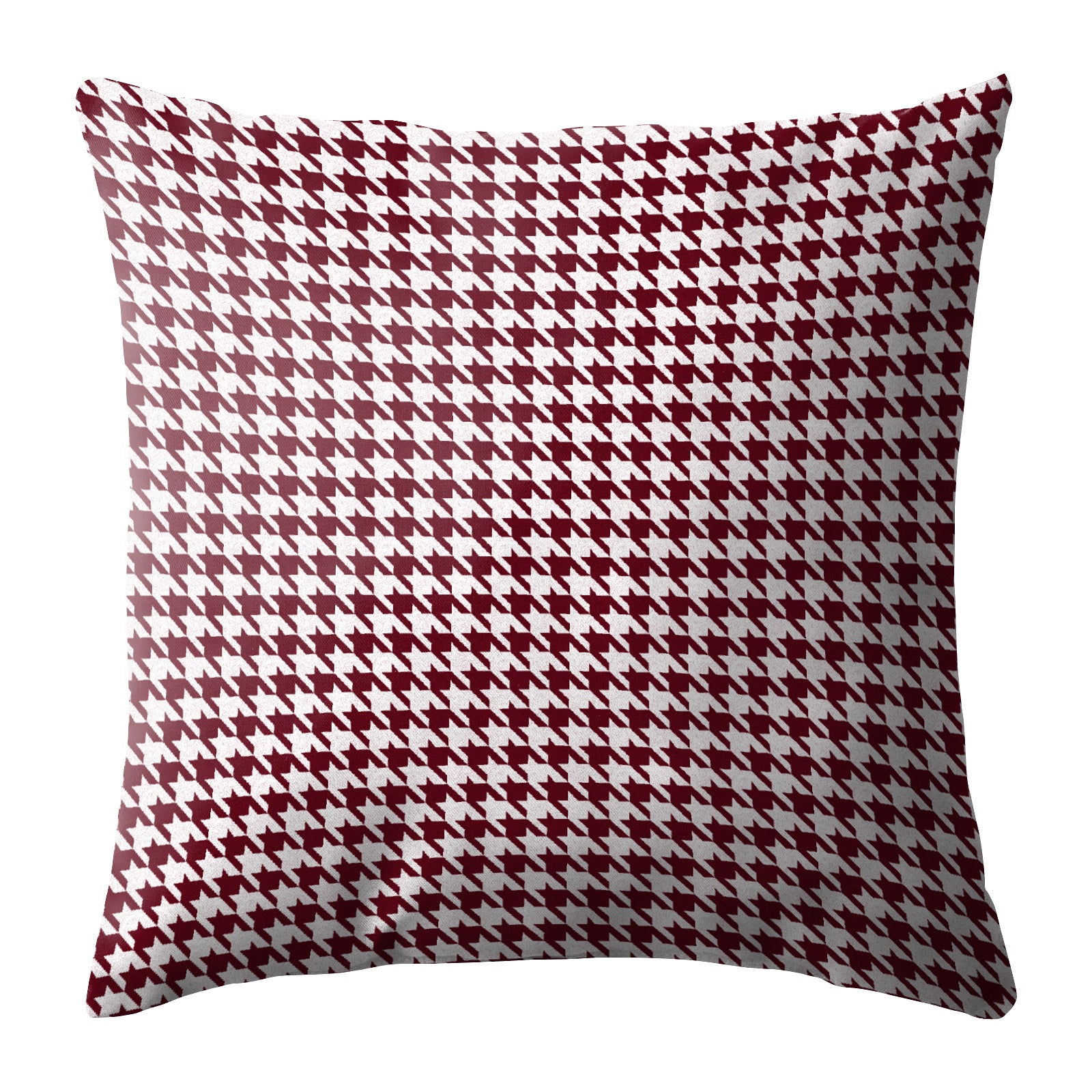 HOUNDSTOOTH MAROON DIGITAL PRINTED CUSHION COVER (Pack of 2)