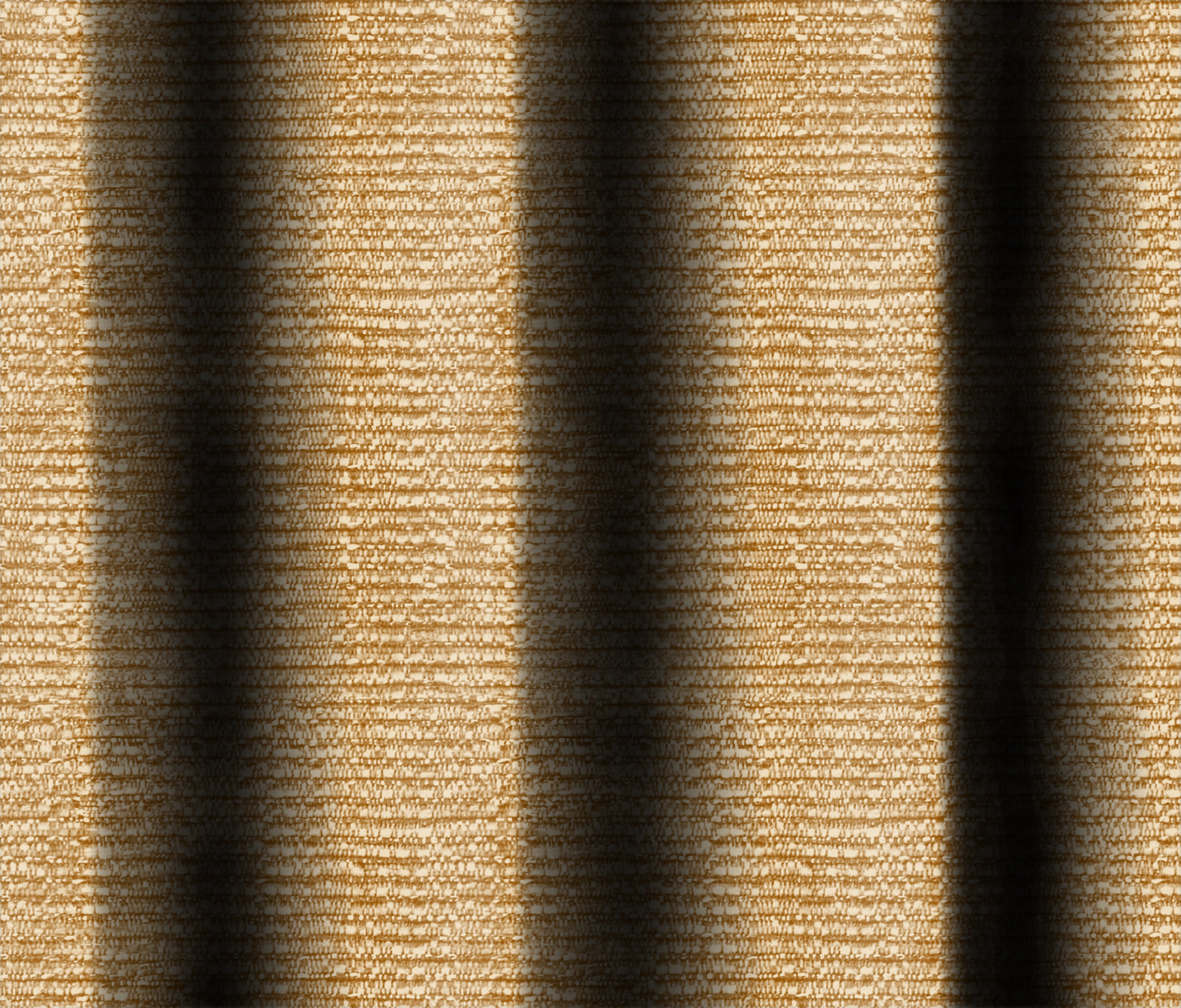 SUNBLOCK SLUBBY MUSTARD PRINTED BLACKOUT CURTAIN