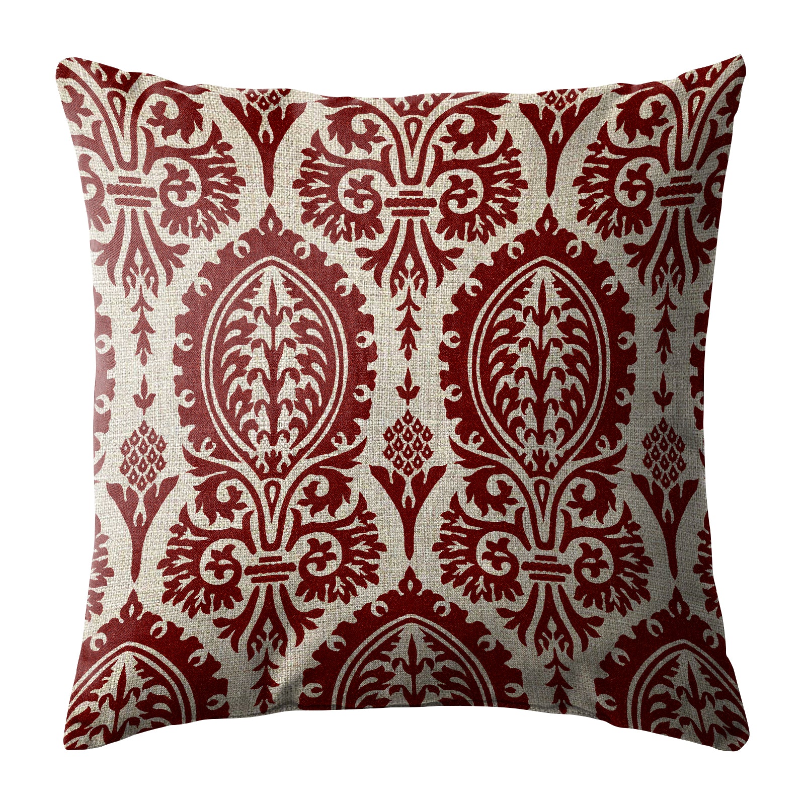 MANCHESTER MAROON DIGITAL PRINTED CUSHION COVER (Pack of 2)