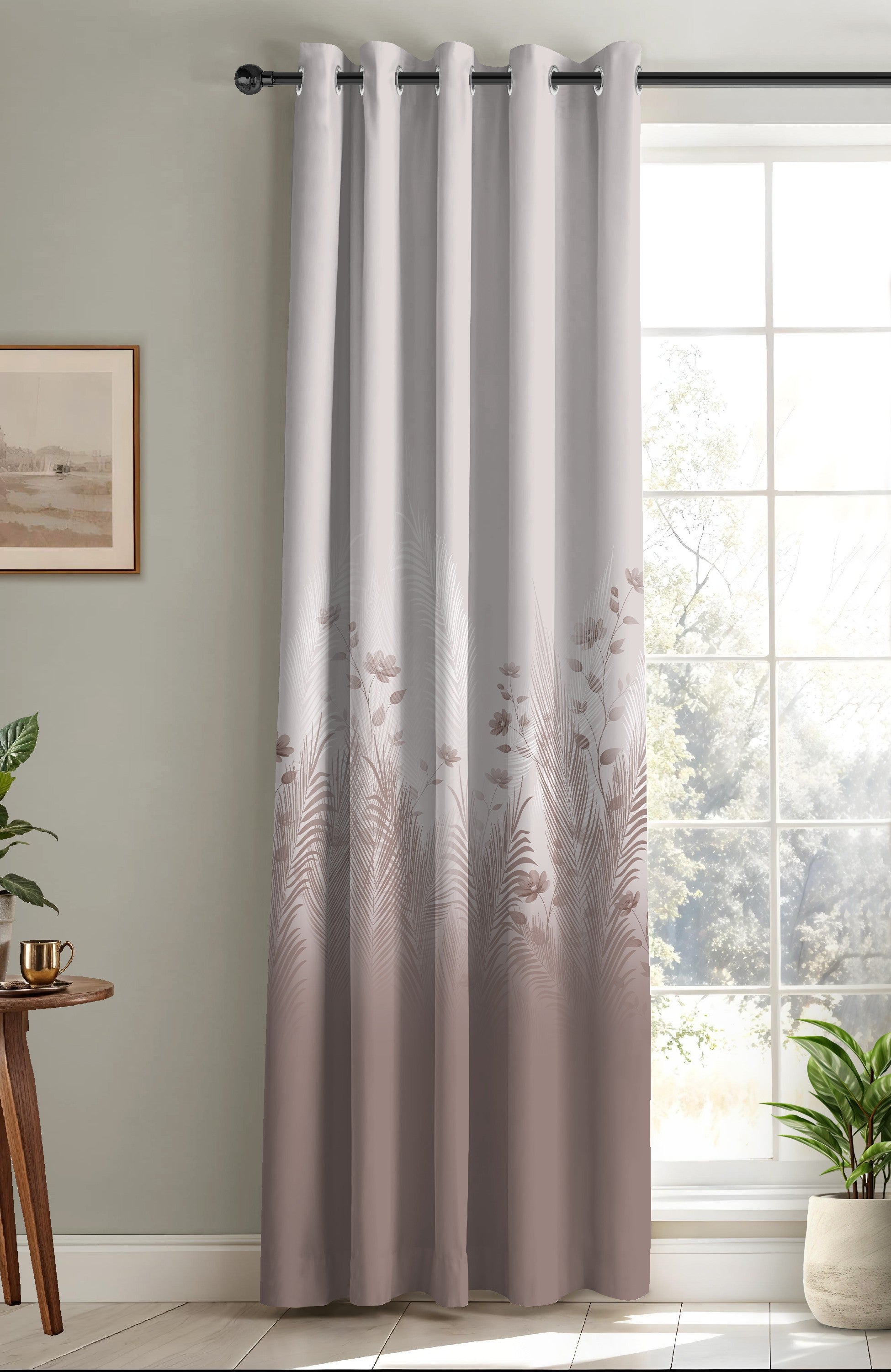 PASTORA MINK PRINTED ROOM DARKENING CURTAIN