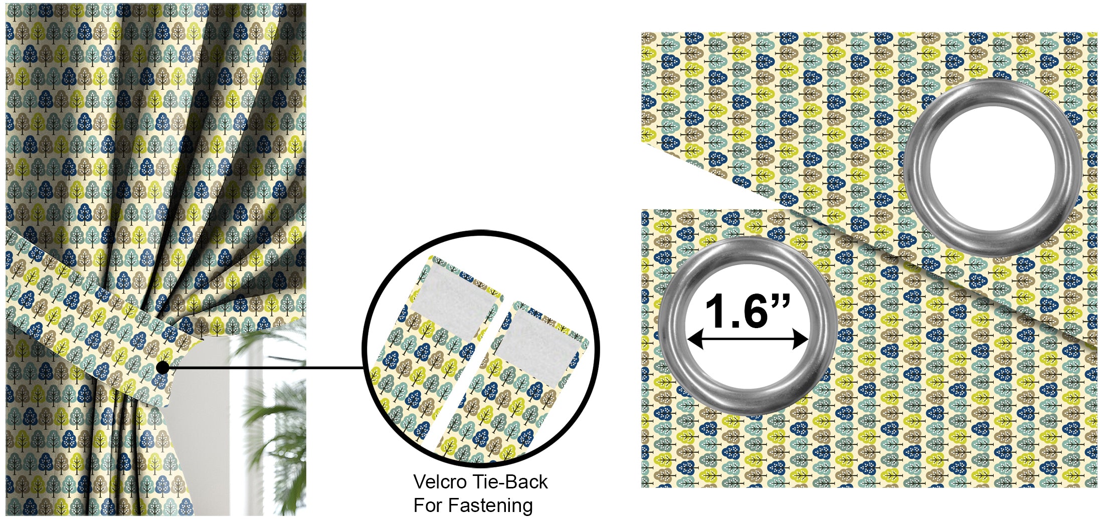 DASH NAVY BLACKOUT CURTAINS