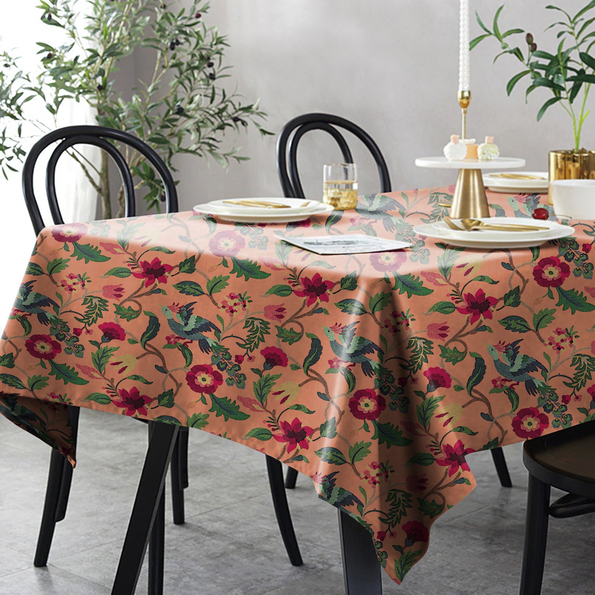 Cabal Peach 6 Seater Table Cloth