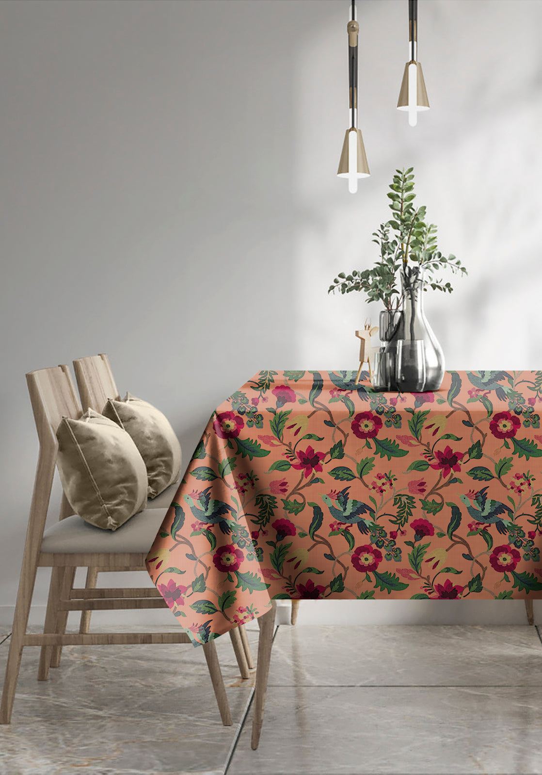 Cabal Peach 6 Seater Table Cloth