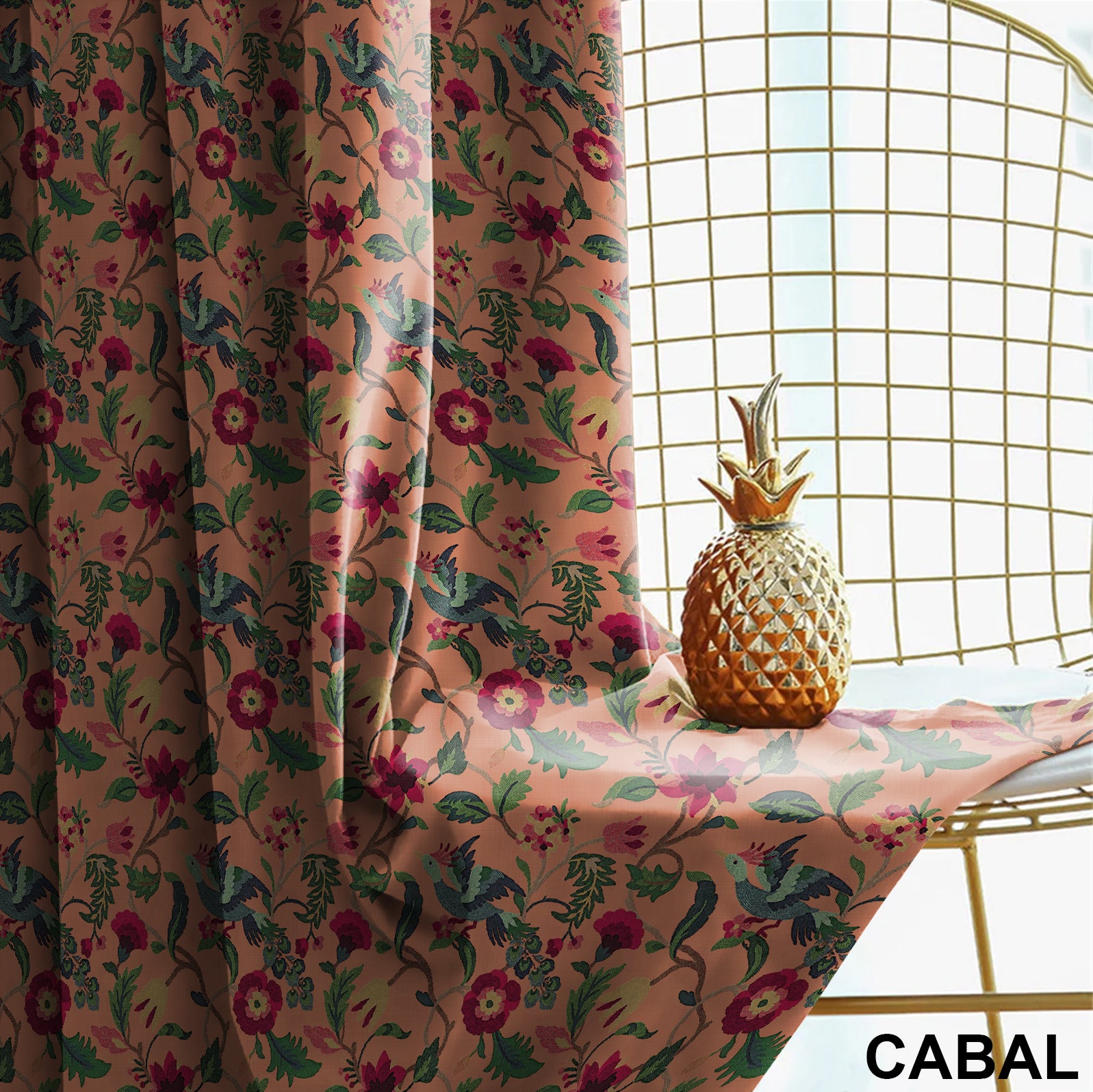 CABAL PEACH BLACKOUT CURTAIN