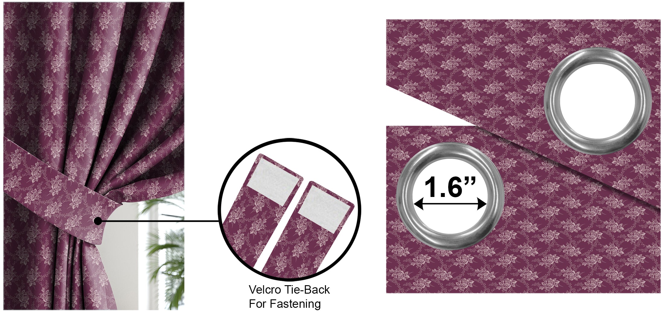 Fenyr Pink BLACKOUT CURTAINS