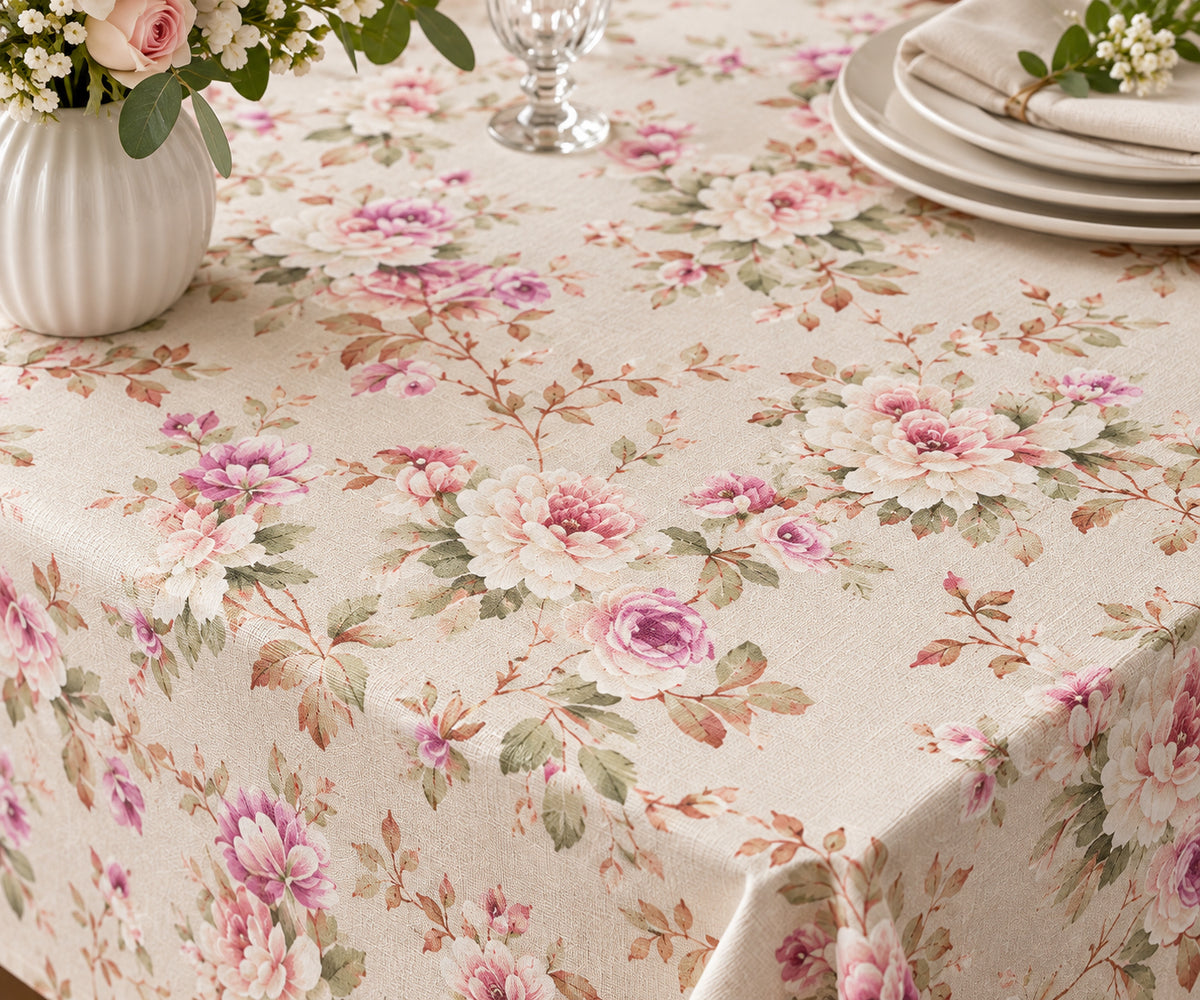 BLUSH GARDEN TABLE CLOTH