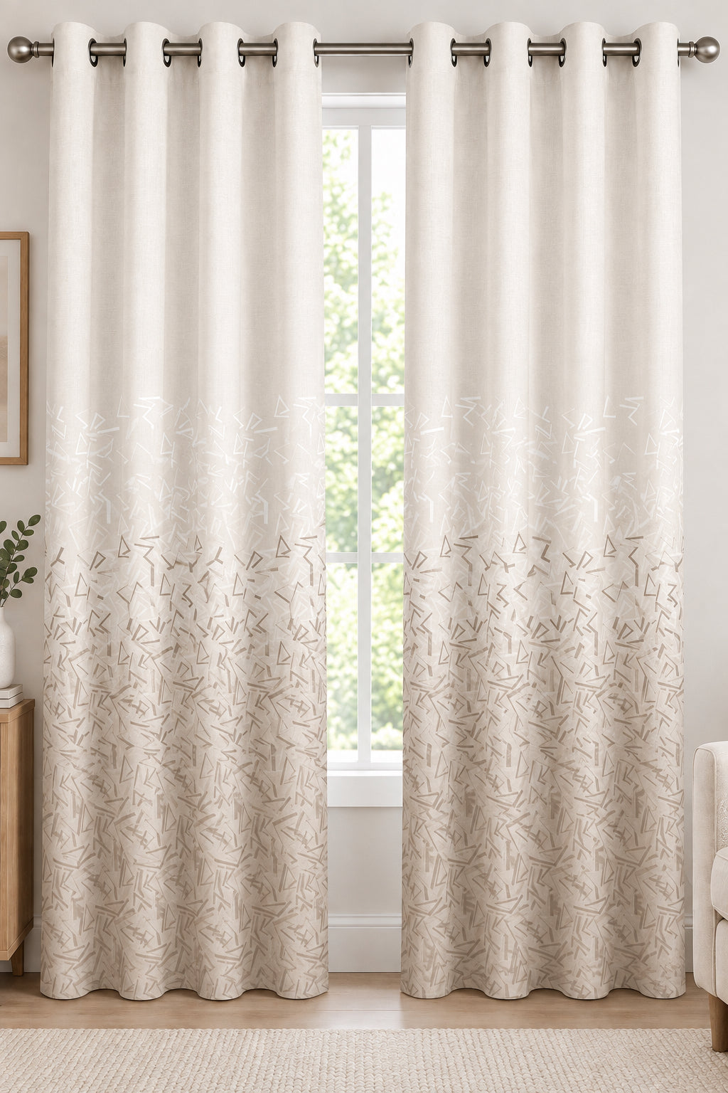 WHISTLER BROWN PRINTED CURTAIN