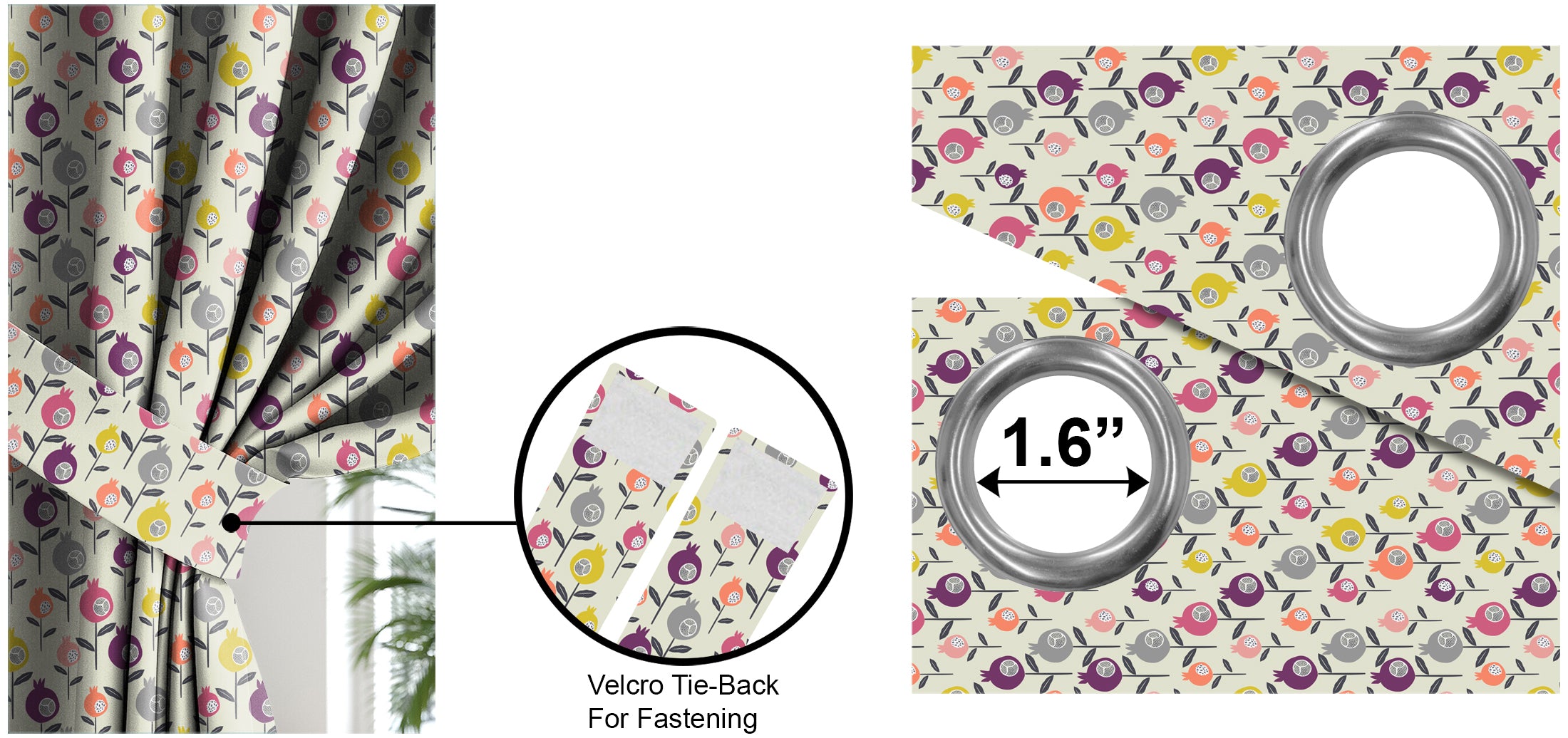 MARS PURPLE BLACKOUT CURTAINS