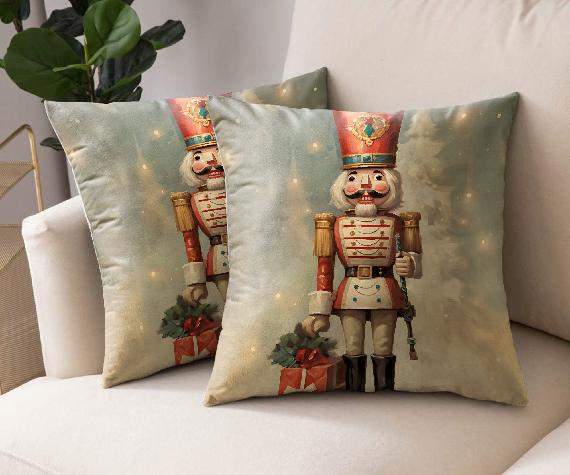 POLICEMAN RED DIGITAL PRINTED CUSHION COVER (Pack of 2)