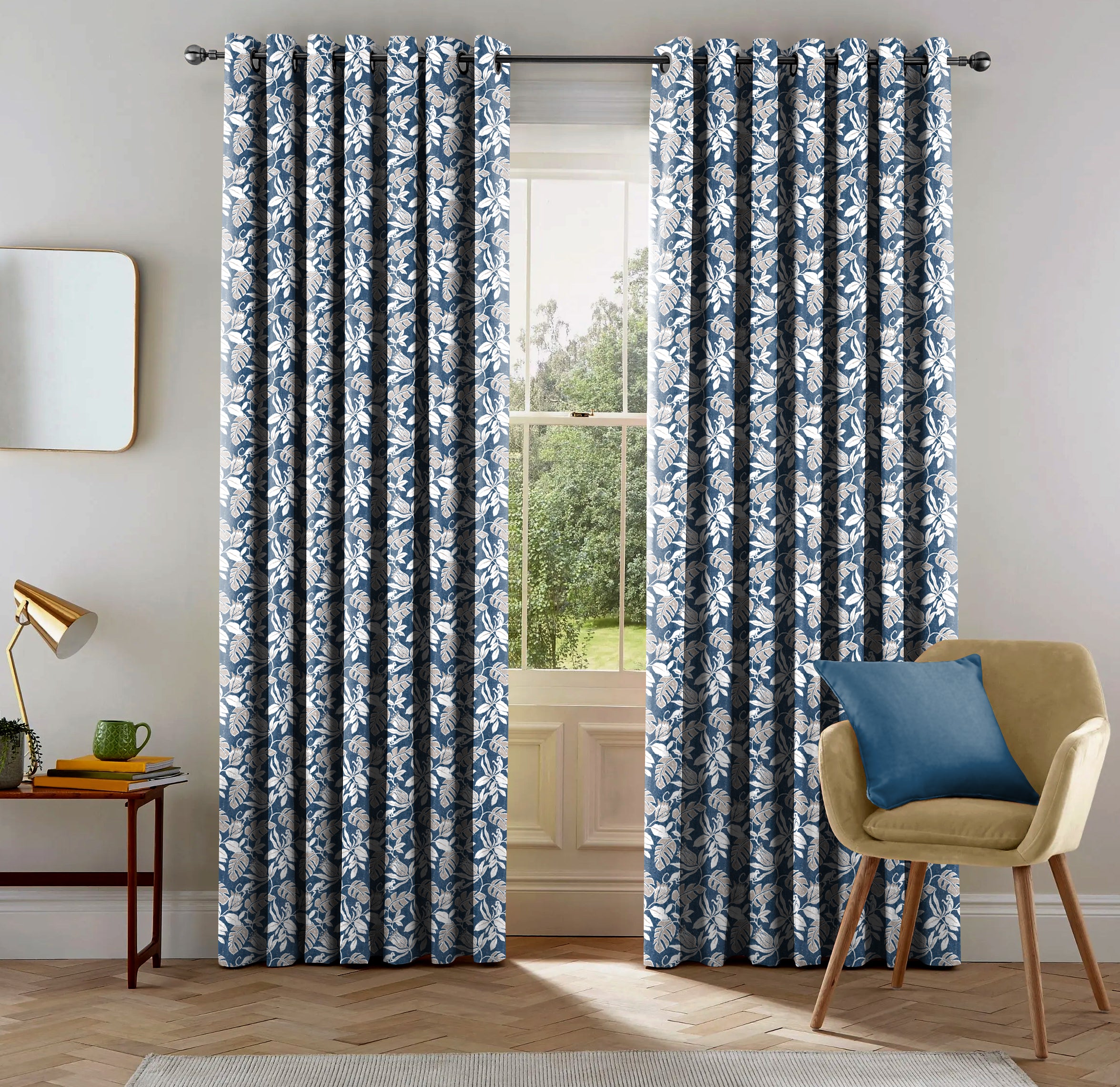 SAVANNA ROYAL BLUE BLACKOUT CURTAIN