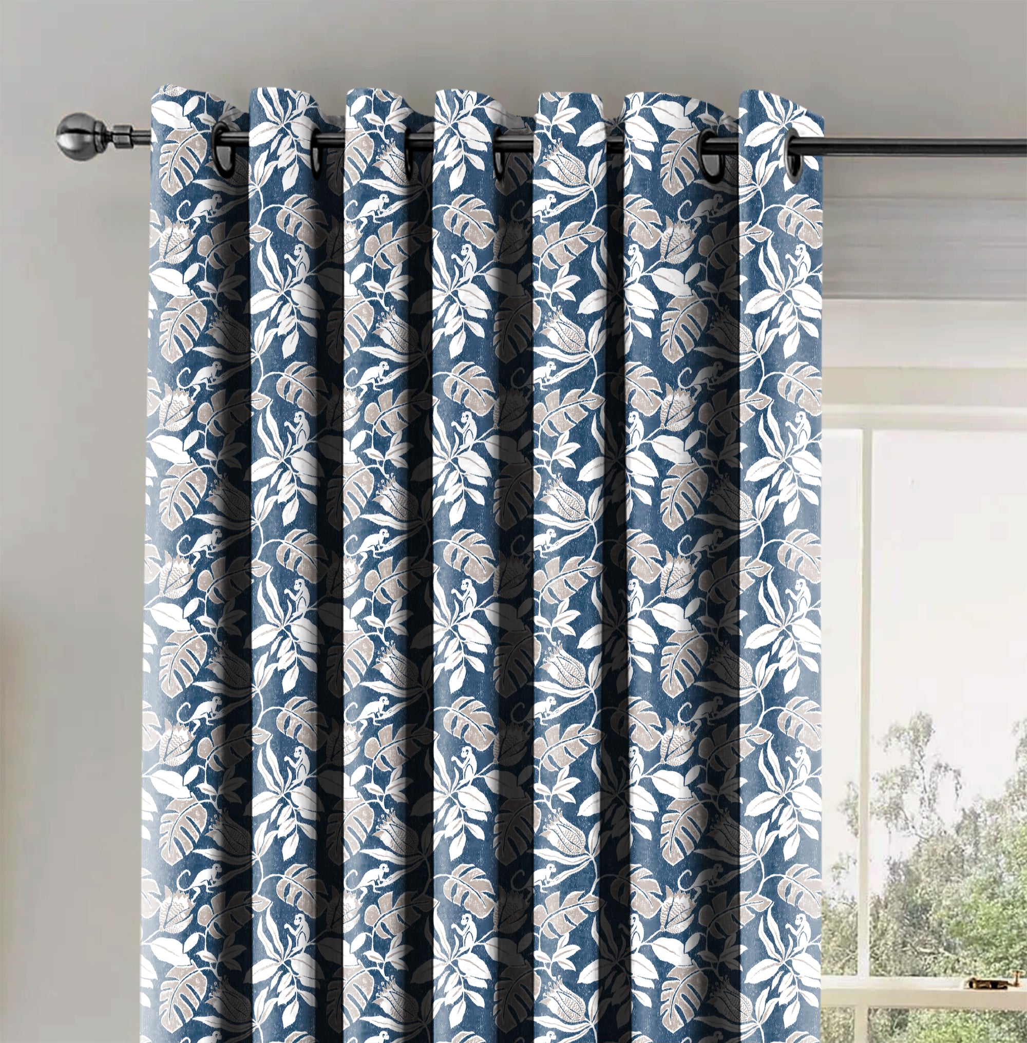 SAVANNA ROYAL BLUE BLACKOUT CURTAIN