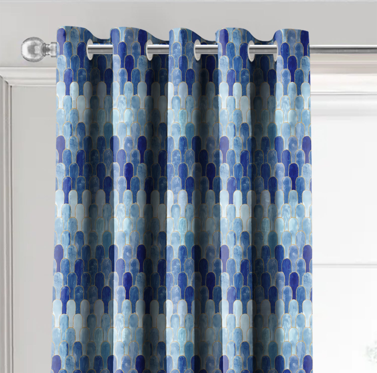 NICOBAR ROYAL BLUE BLACKOUT CURTAINS