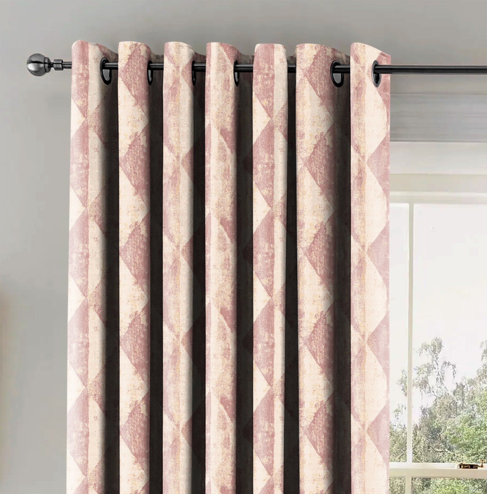 Mystique Rose Gold Blackout Curtains
