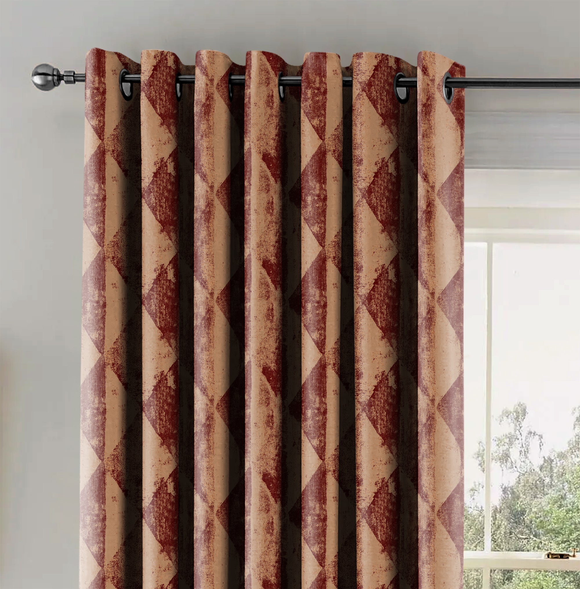 Mystique Rosso Blackout Curtains
