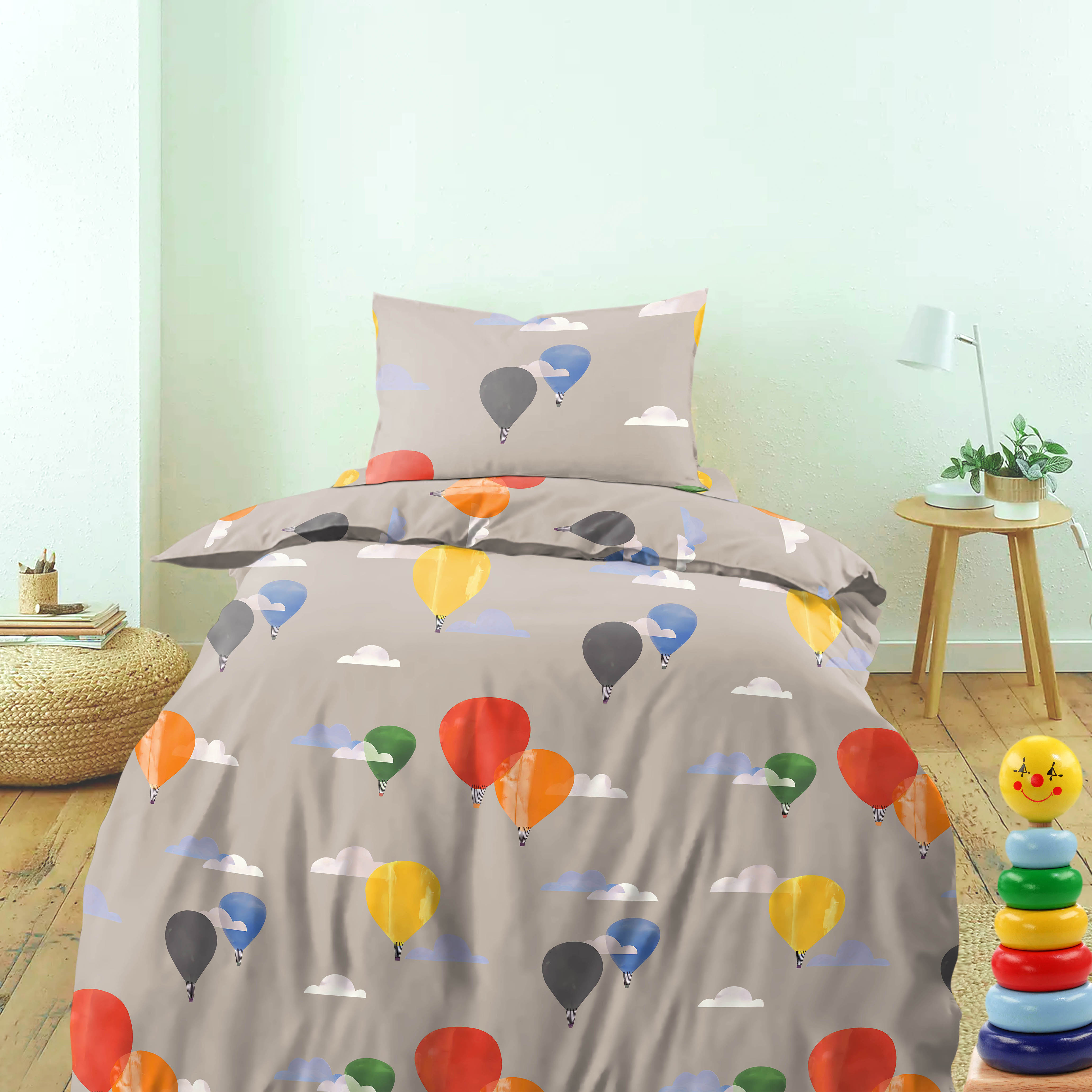 Bedcover Ballon Silk forSingle Bed with Pillow Covers  King Size (60" X 90")