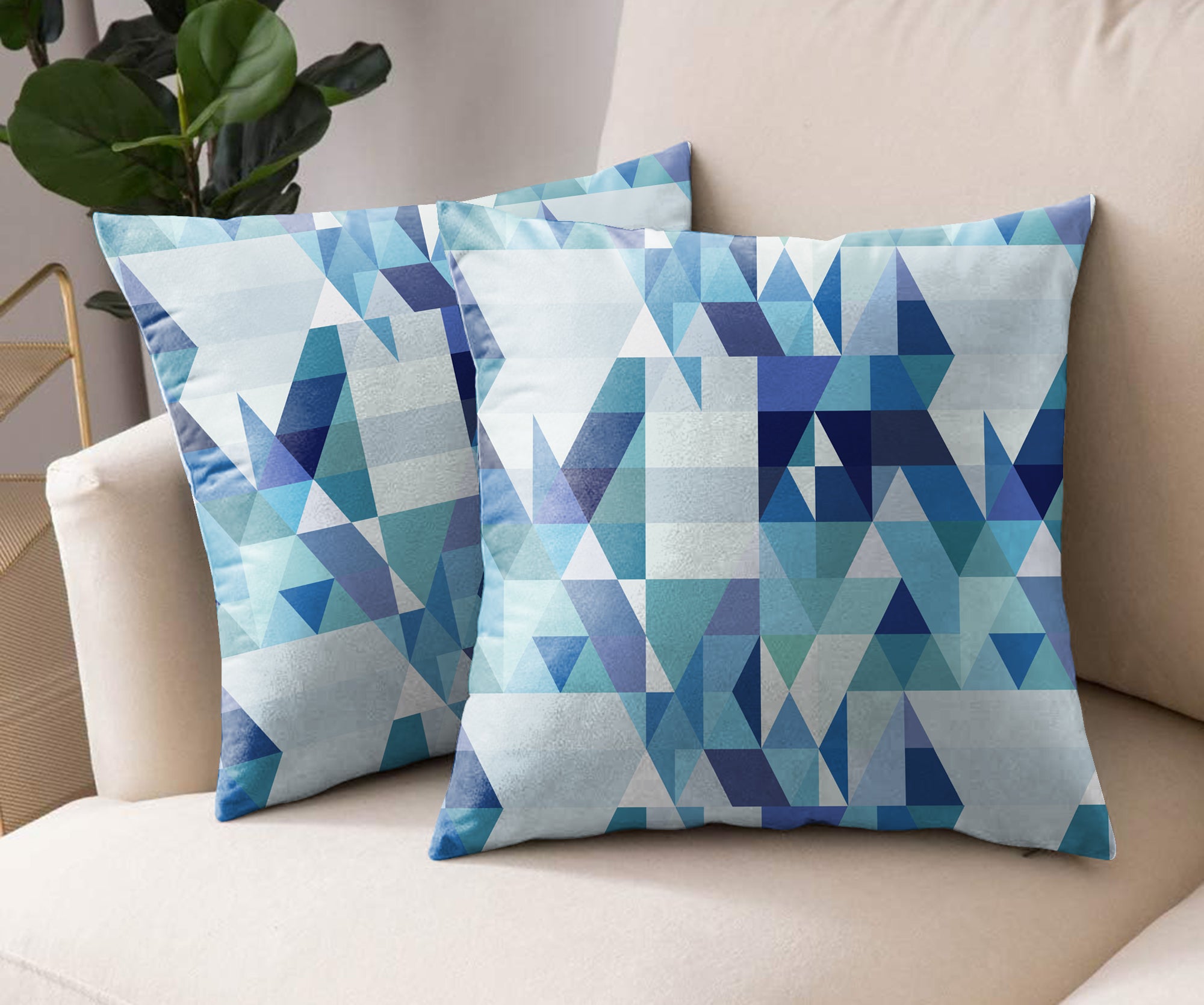 RUGA SKY DIGITAL PRINTED CUSHION COVER (Pack of 2)