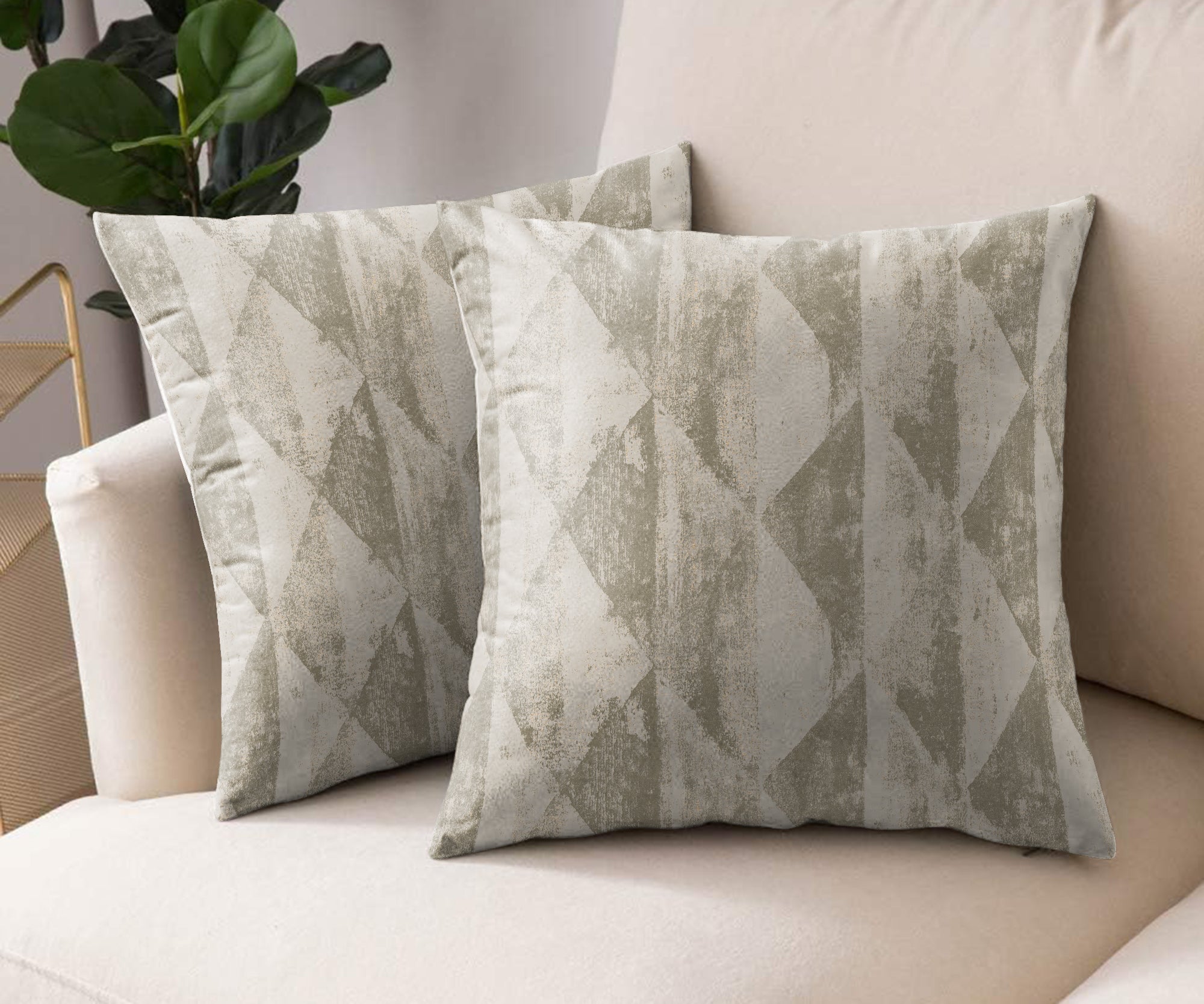 MYSTIQUE STONE DIGITAL PRINTED CUSHION COVER (Pack of 2)