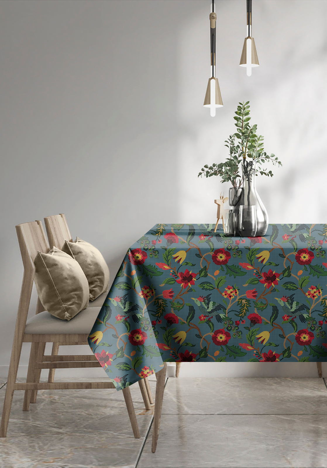 Cabal Teal 6 Seater Table Cloth