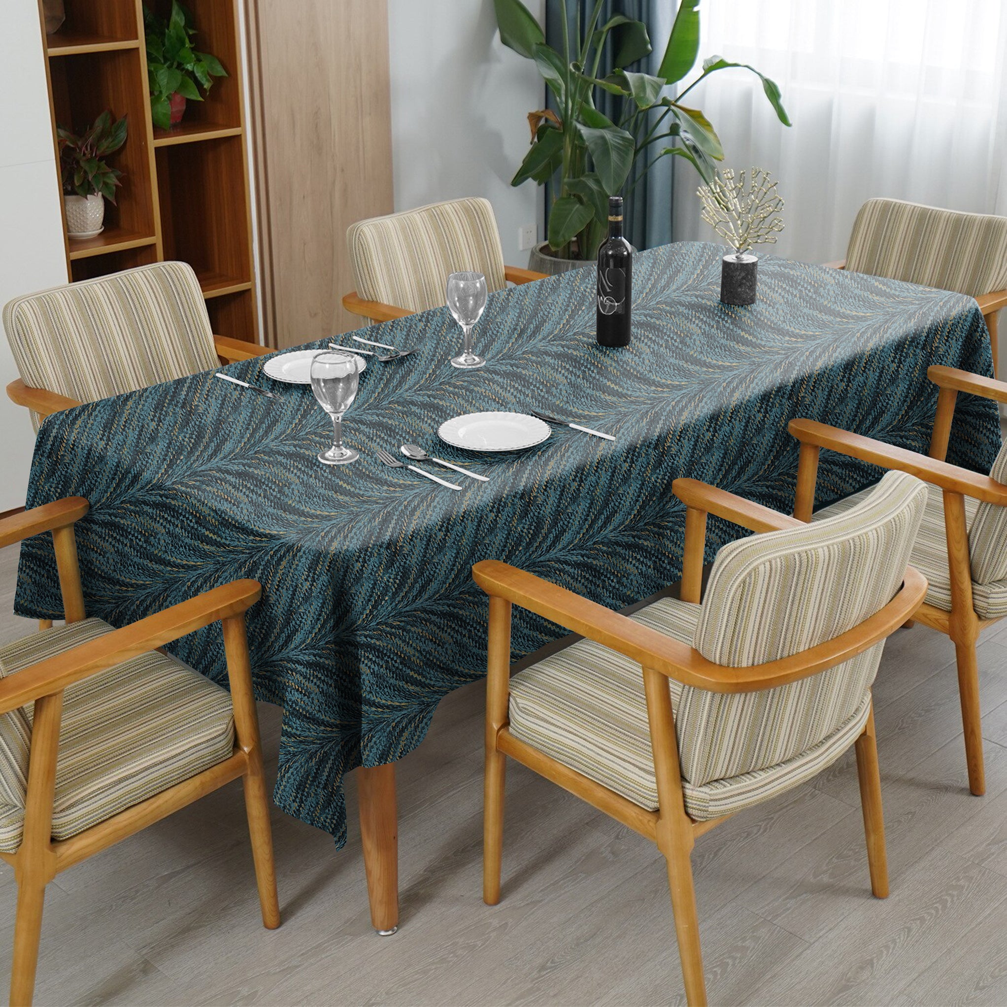Luxor Teal 6 Seater Table Cloth