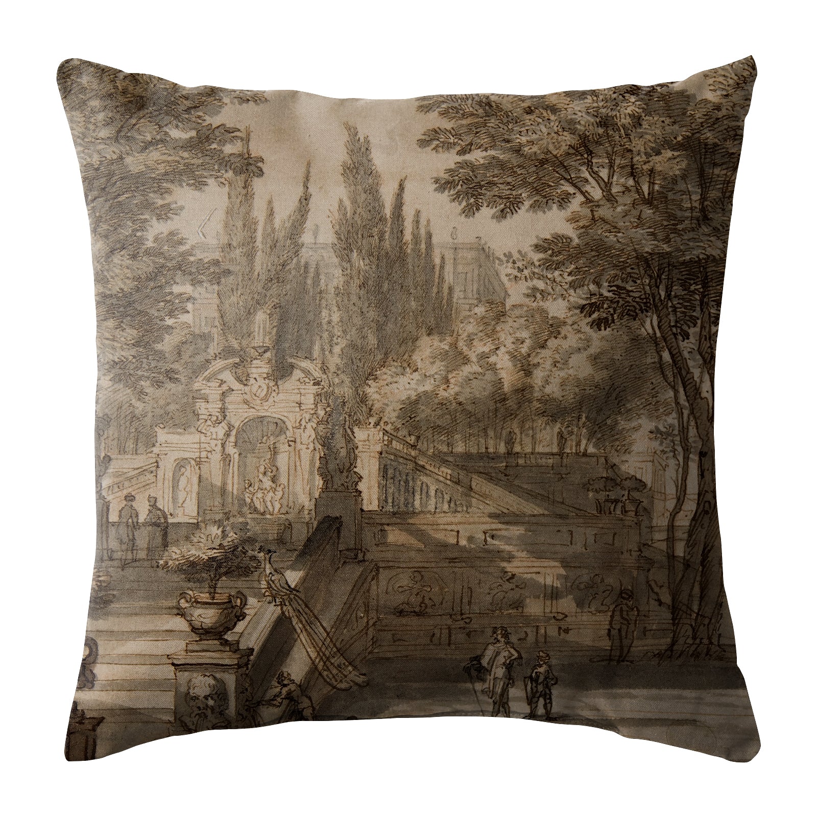 OLGA TEX COFFEE DIGITAL PRINTED CUSHION COVER (Pack of 2)