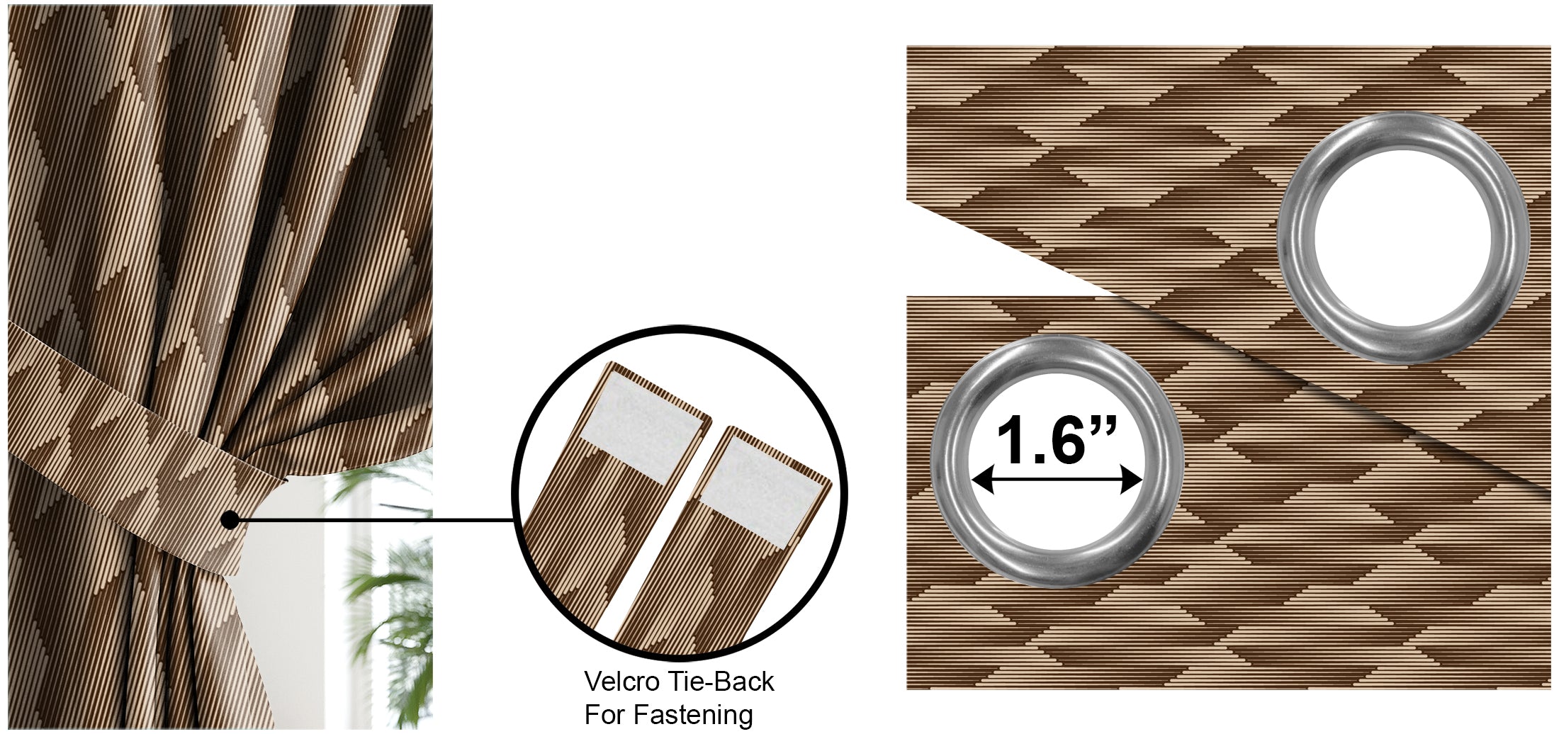 OSLO TEX COFFEE BLACKOUT CURTAINS