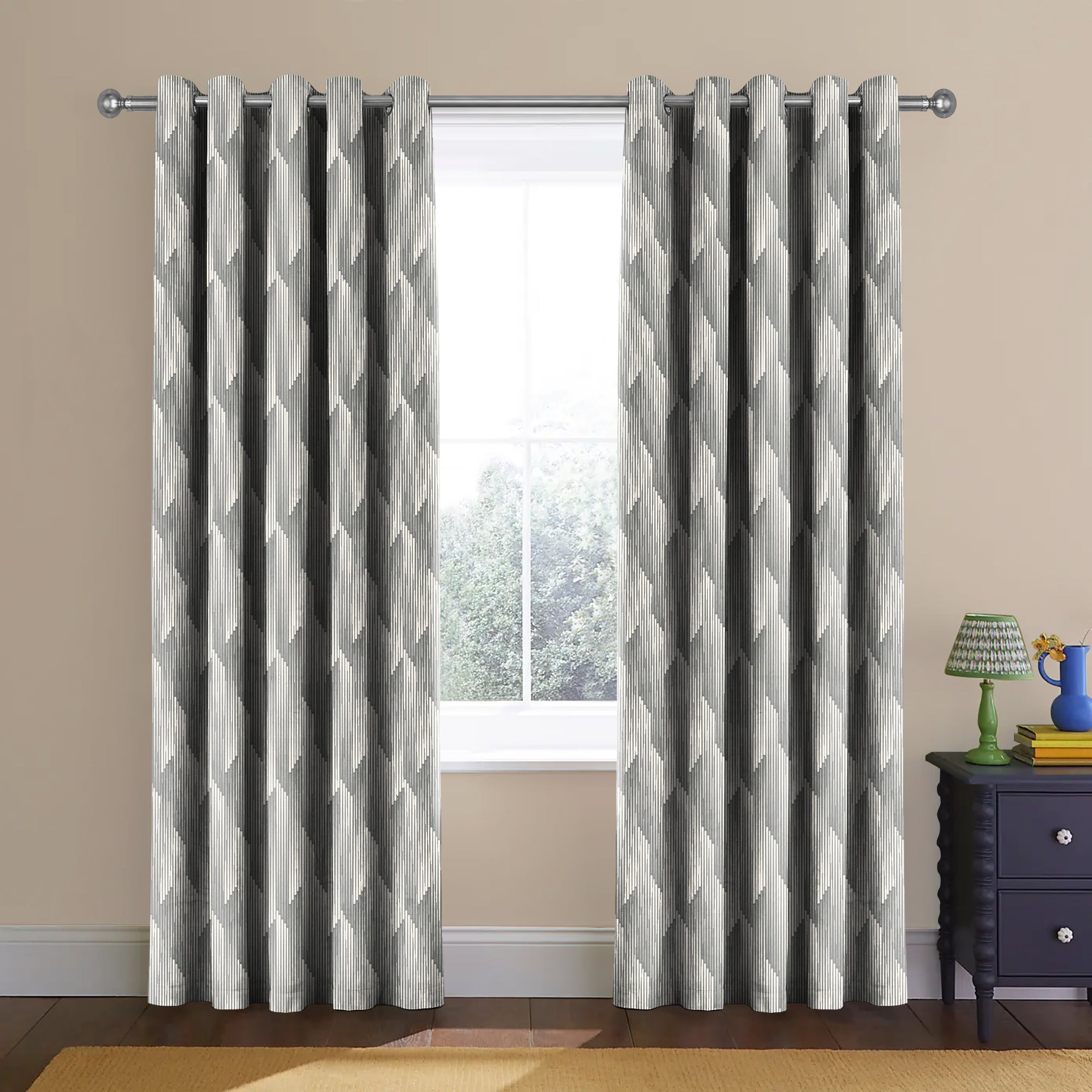 OSLO TEX SILVER BLACKOUT CURTAINS