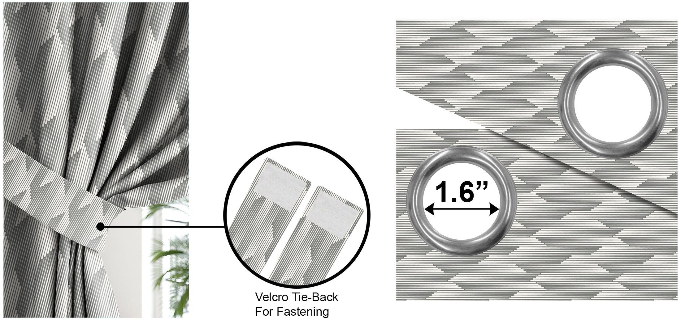 OSLO TEX SILVER BLACKOUT CURTAINS