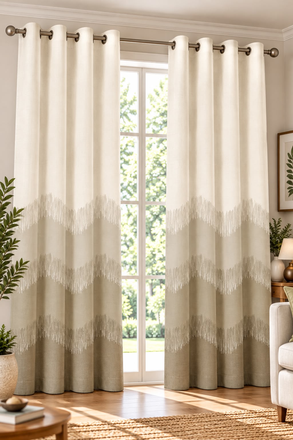 KIVO MAHENDI DIGITAL PRINTED CURTAIN