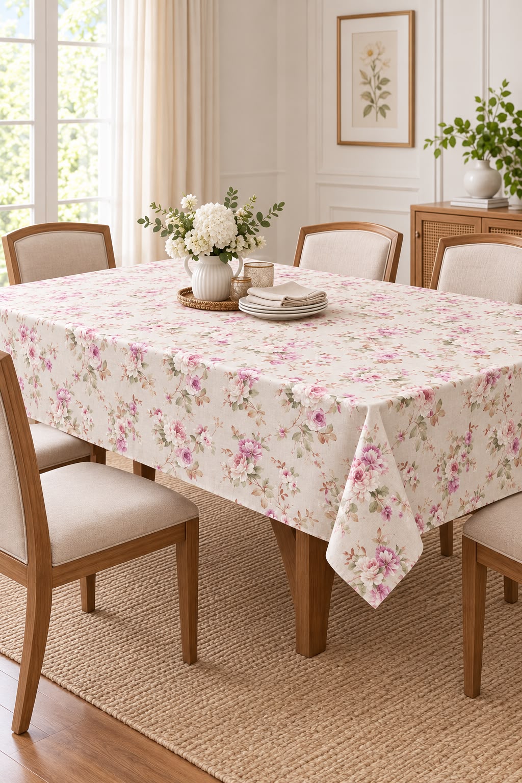 BLUSH GARDEN TABLE CLOTH