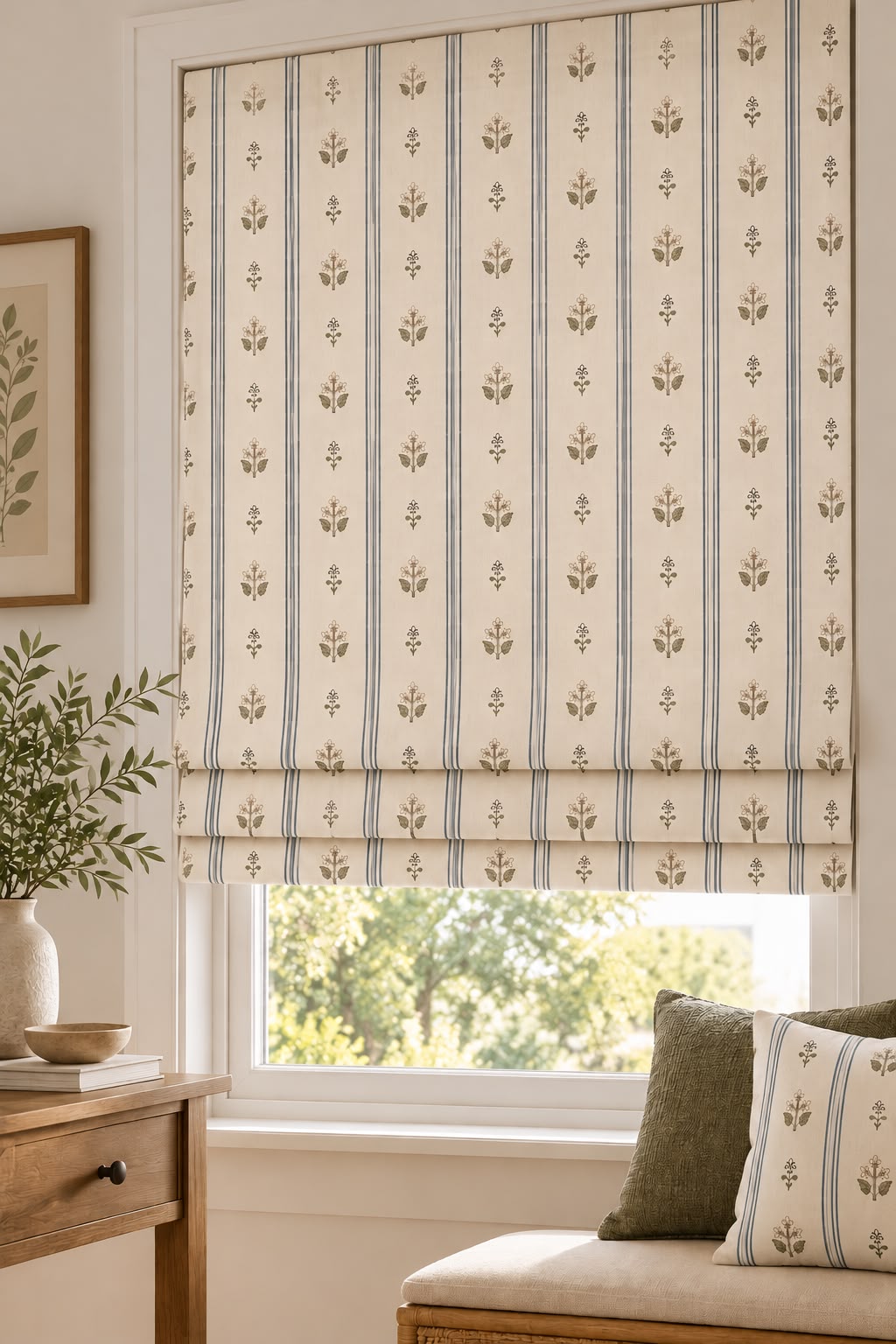 BELLE BEIGE READY MADE ROMAN BLIND