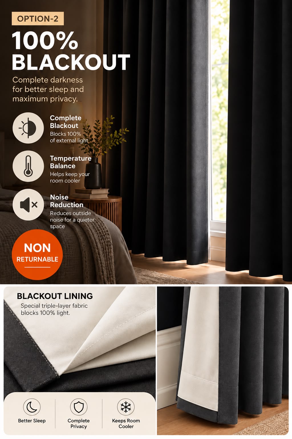 NAZAAKAT ROSE BEIGE  PRINTED CURTAIN