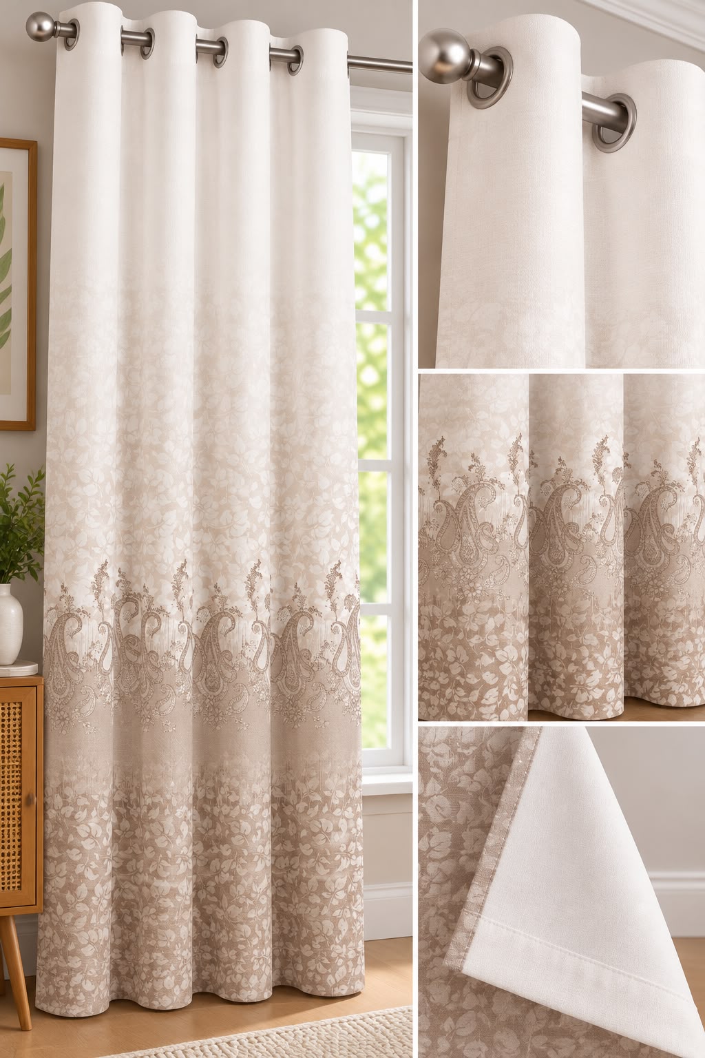 NAZAAKAT MINK PRINTED CURTAIN