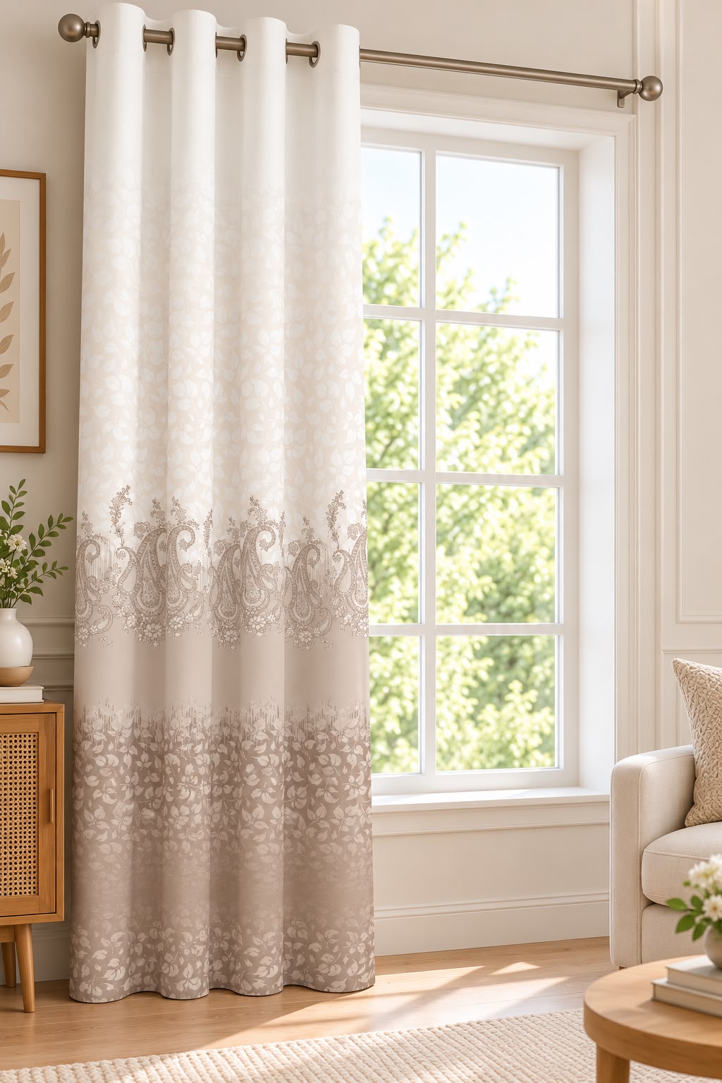 NAZAAKAT MINK PRINTED CURTAIN