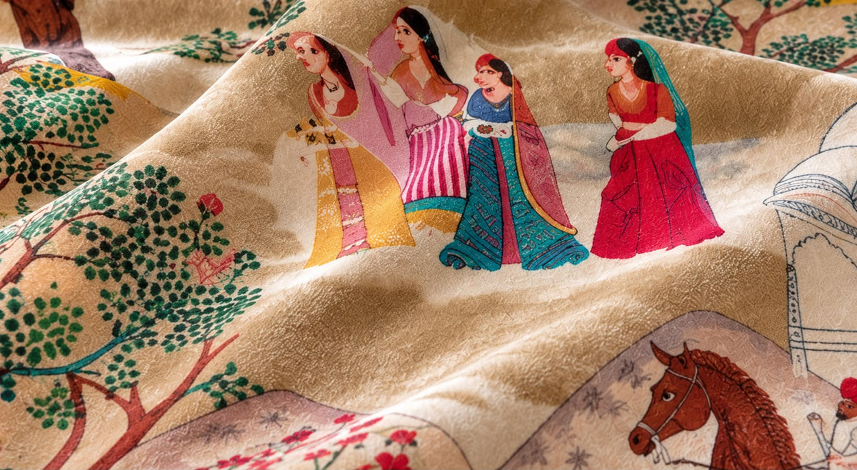 ROYAL JHAROKA UPHOLSTERY FABRIC