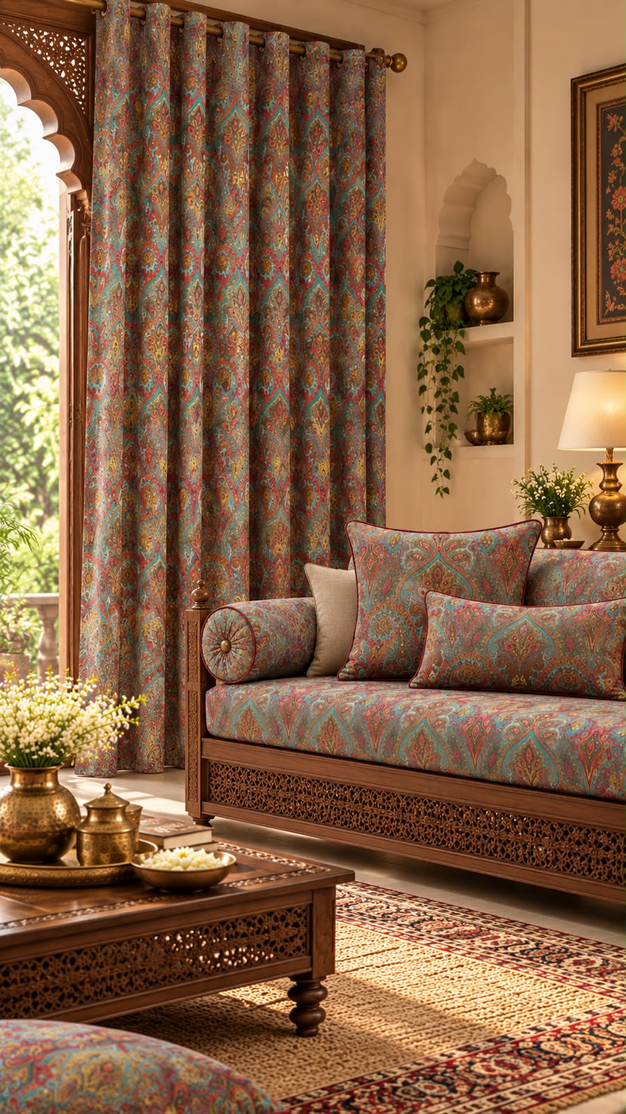 ROYAL PAISLEY HERITAGE UPHOLSTERY FABRIC